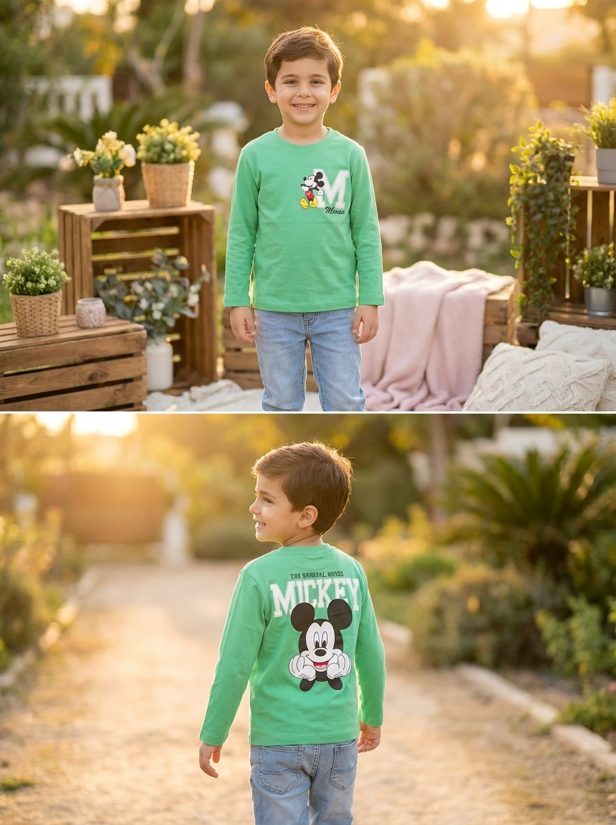 Disney Mickey Mouse "The Original Mouse" Boys Graphic T-Shirt - 2 Piece Set