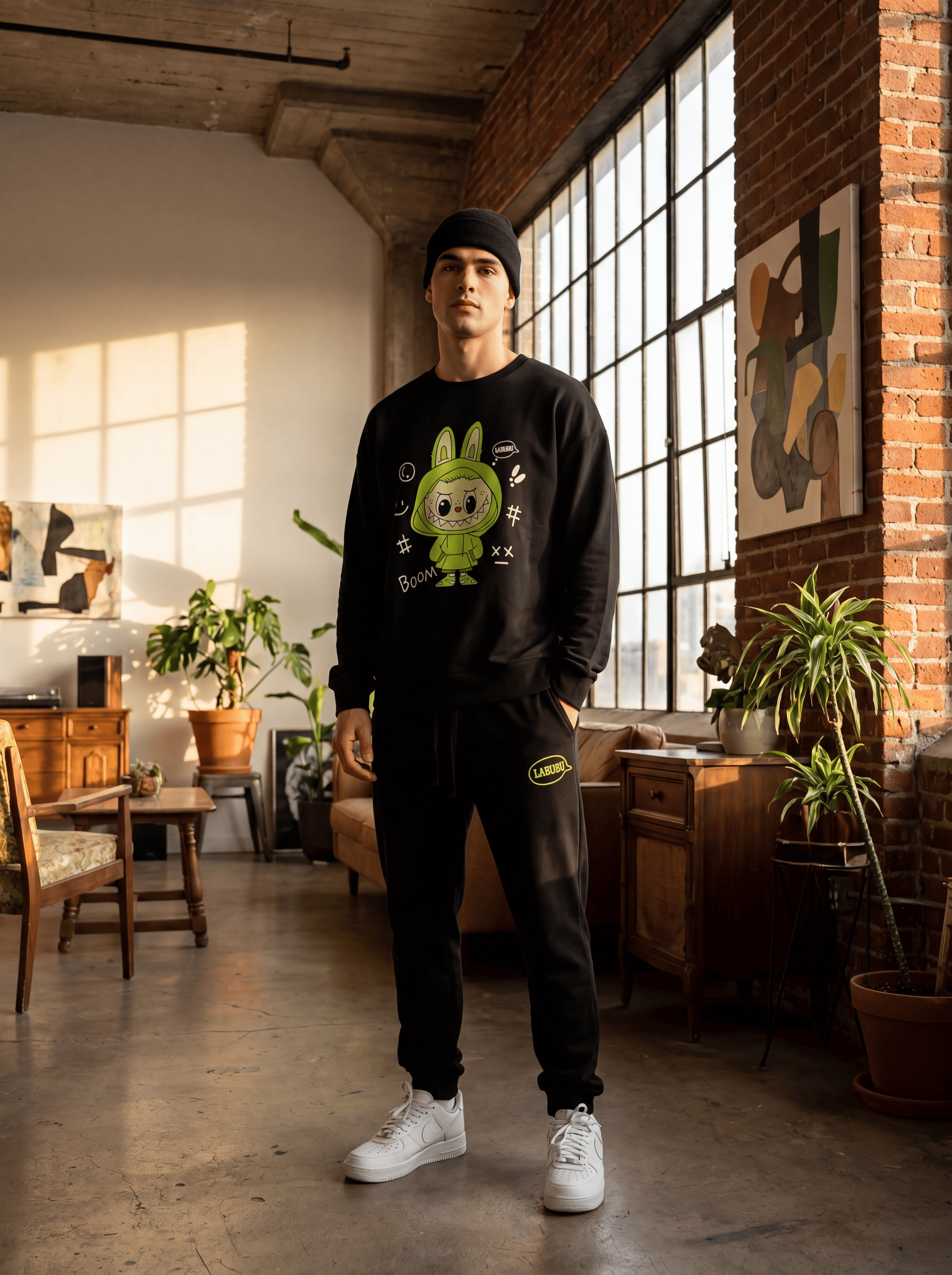 Labubu Cozy Sweatshirt & Jogger Lounge Set