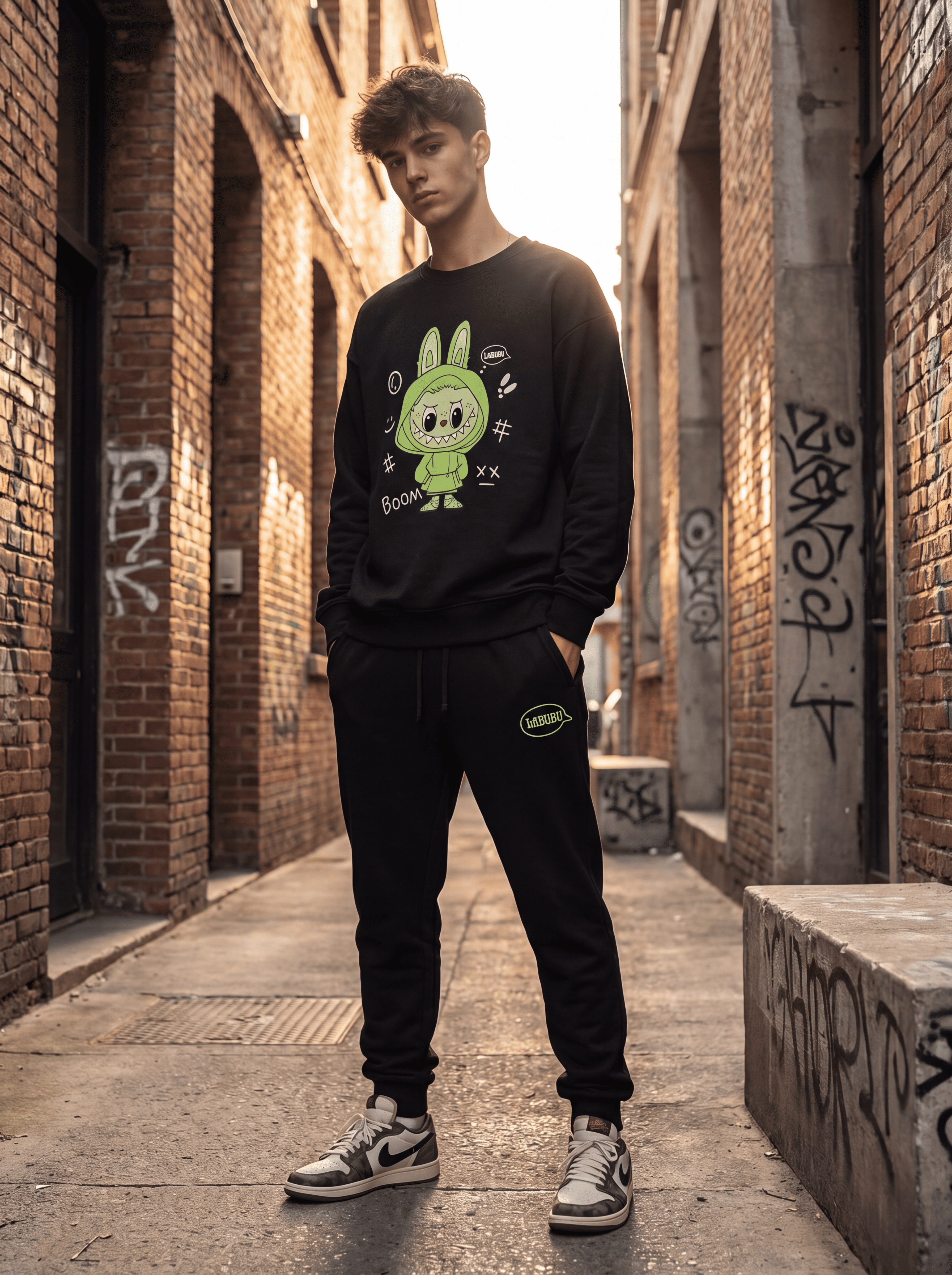 Labubu Cozy Sweatshirt & Jogger Lounge Set
