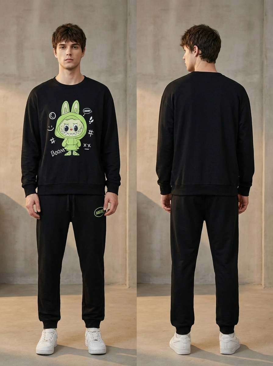 Labubu Cozy Sweatshirt & Jogger Lounge Set