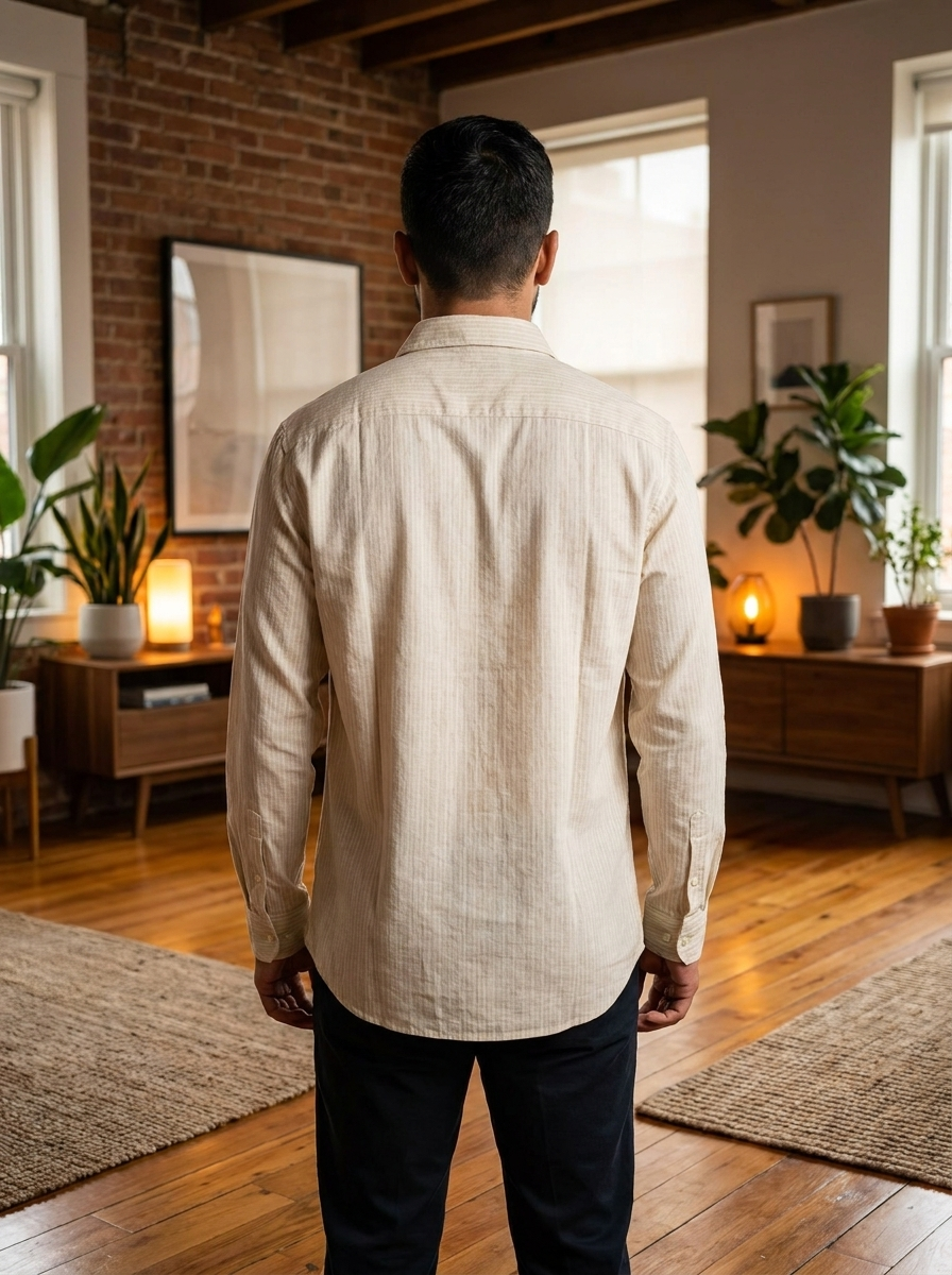 Men's Premium Linen-Blend Long Sleeve Shirt Men's Premium Linen-Blend Long Sleeve Shirt