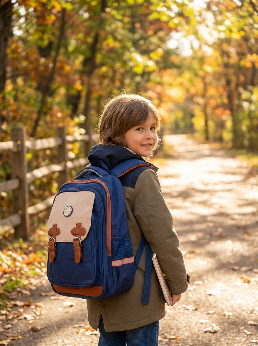 Classic School Backpack with multi-Compartments