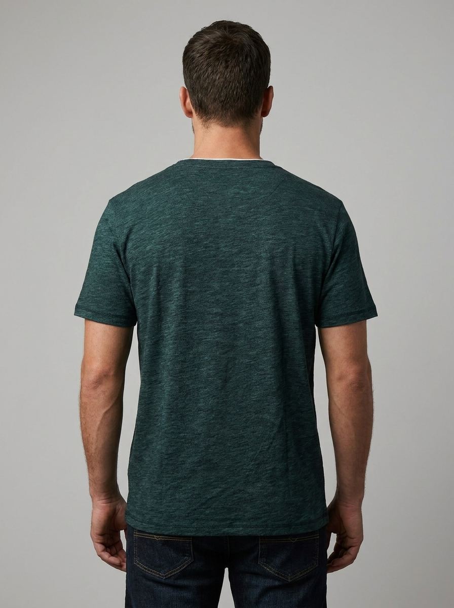 Men’s Slim-Fit Henley T-Shirt – Finelook