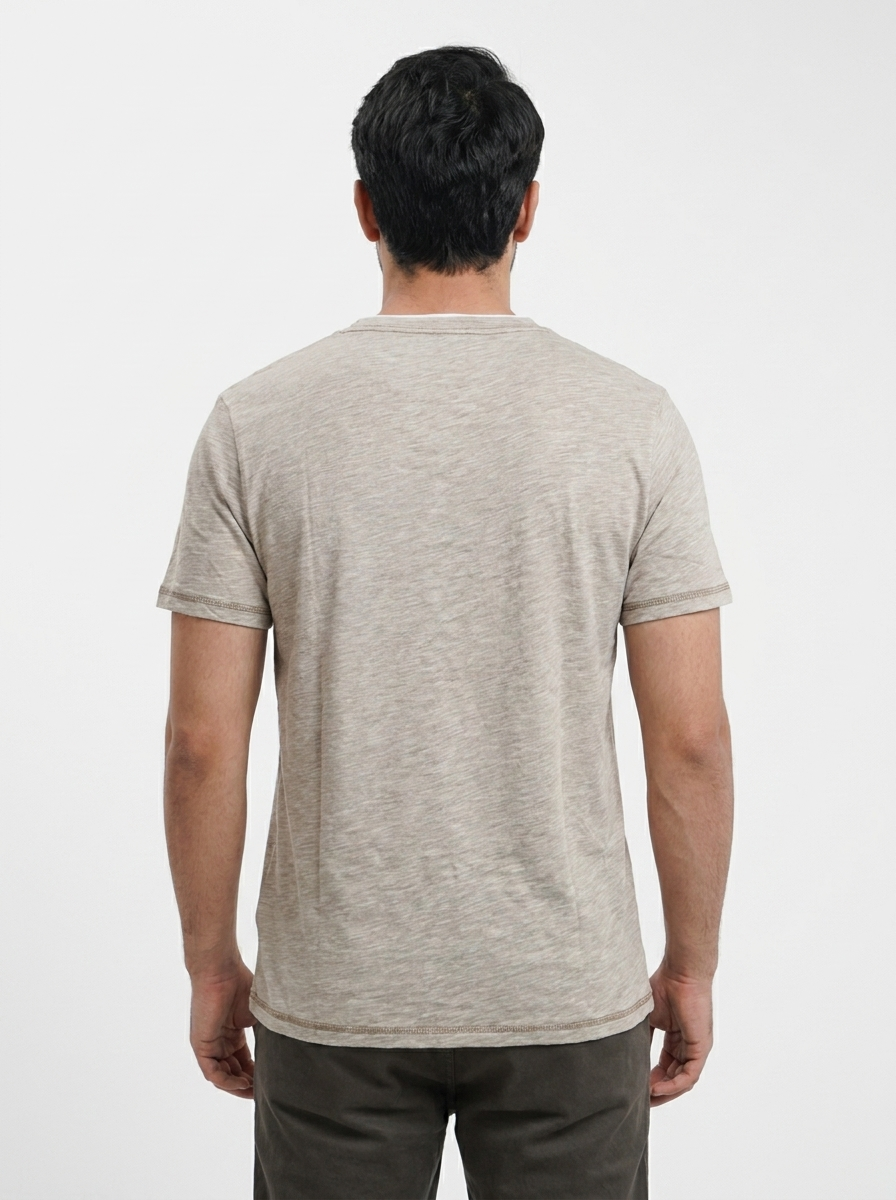 Men’s Slim-Fit Henley T-Shirt – Finelook