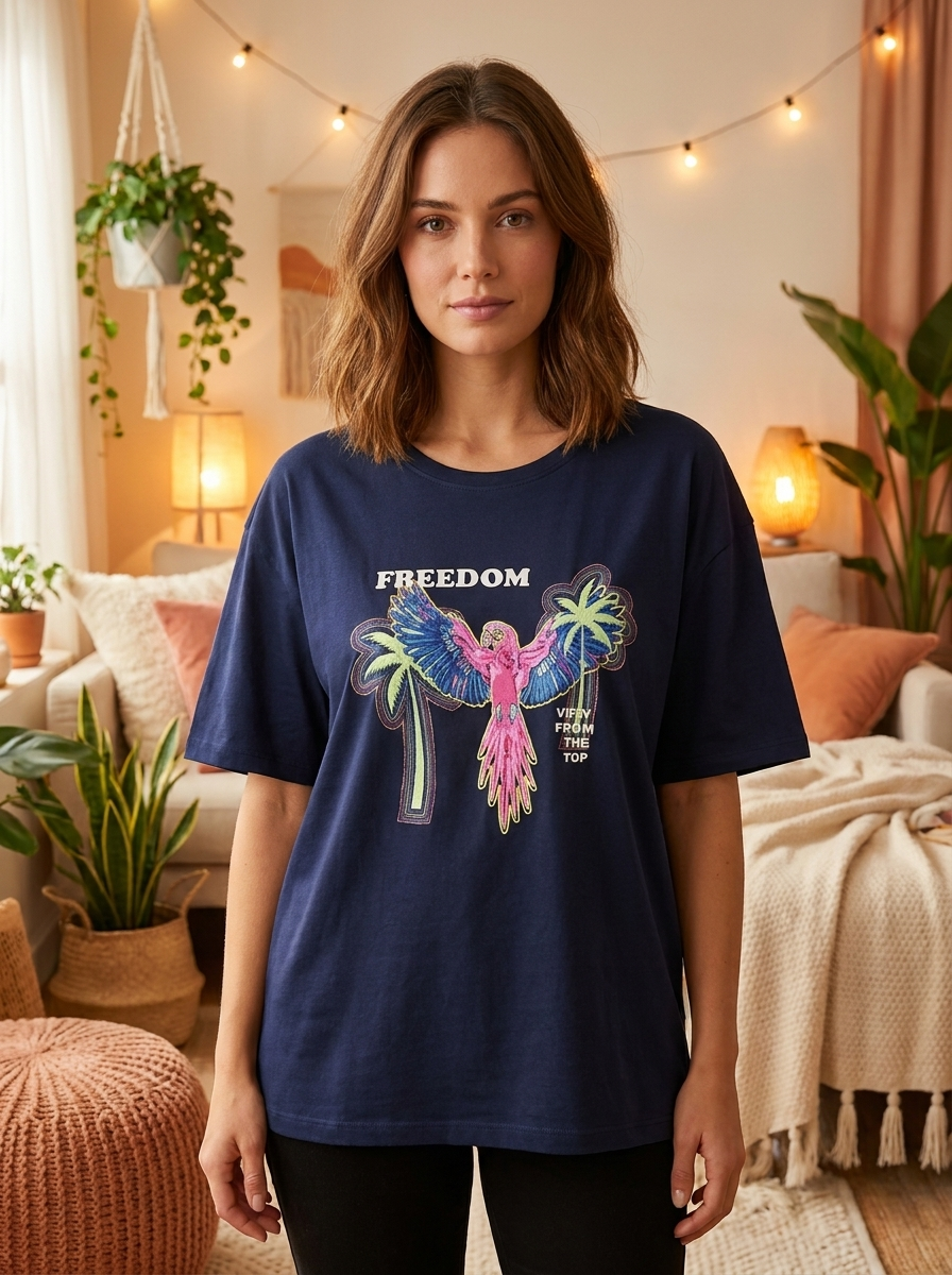 Women's 4-Piece Graphic T-Shirt Set –  Oversized T-Shirts