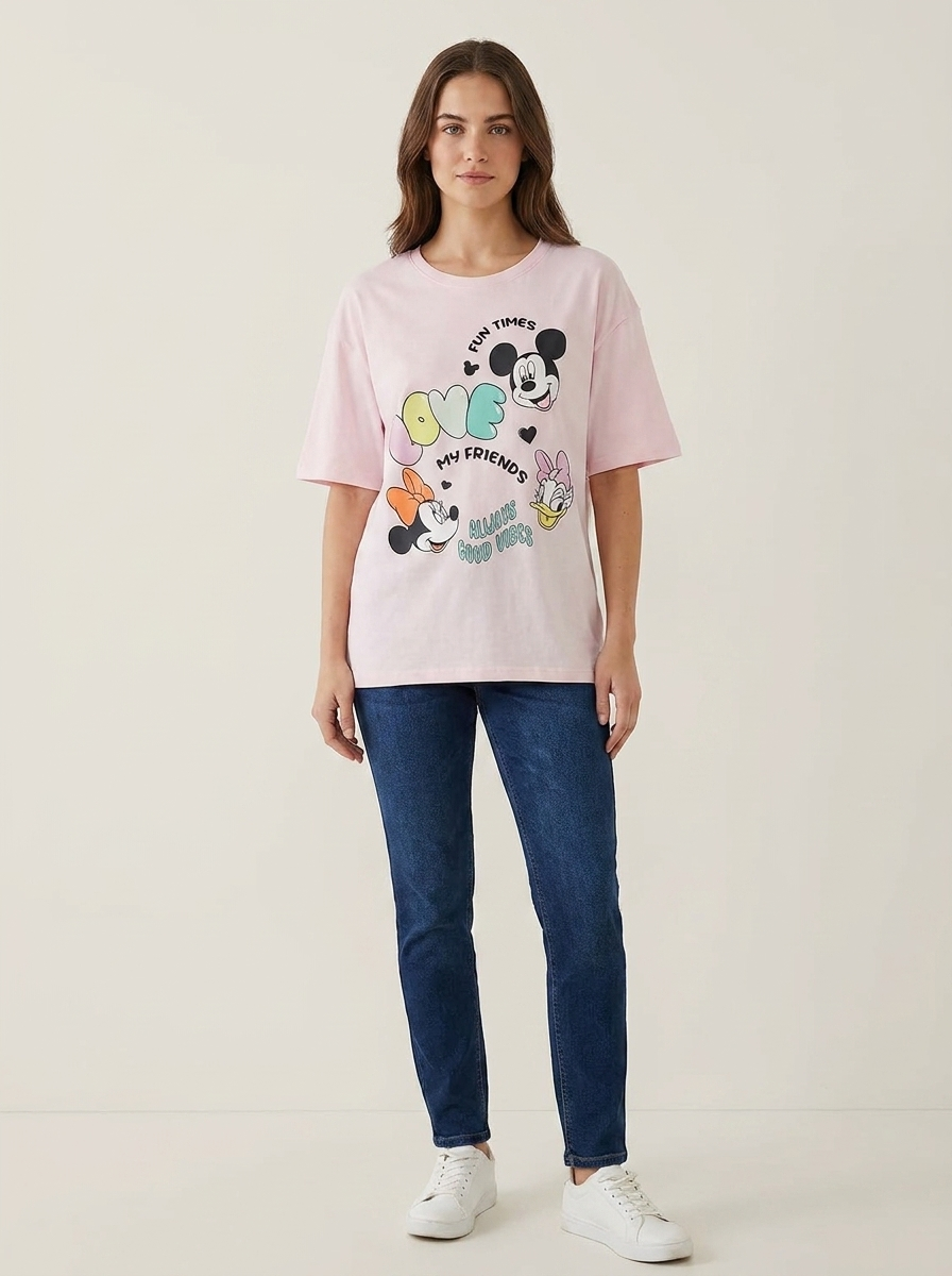Women's 4-Piece Graphic T-Shirt Set –  Oversized T-Shirts