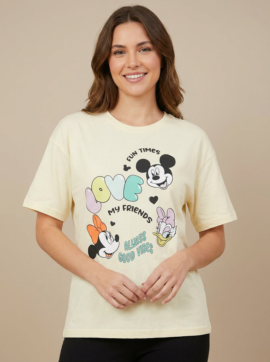 Women's Disney Mickey & Friends Oversized Graphic Tee