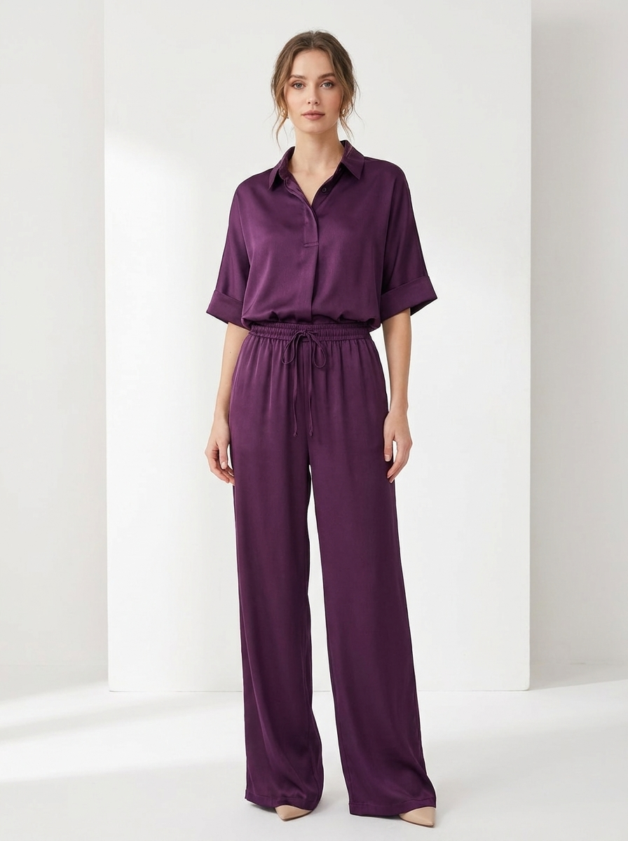 Women's Luxury Matching Set - Lightweight Two-Piece Lounge & Streetwear Set