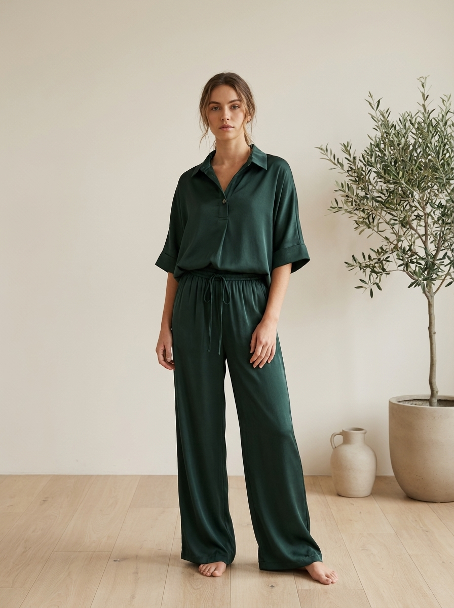 Women's Luxury Matching Set - Lightweight Two-Piece Lounge & Streetwear Set