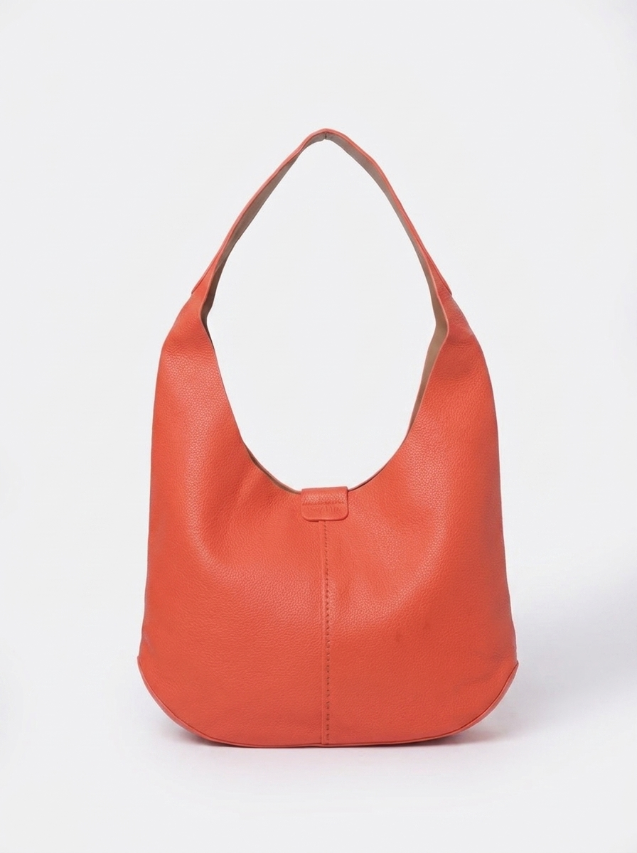 Women's Minimalist Hobo Shoulder Bag – Soft Leather Everyday Tote Handbag