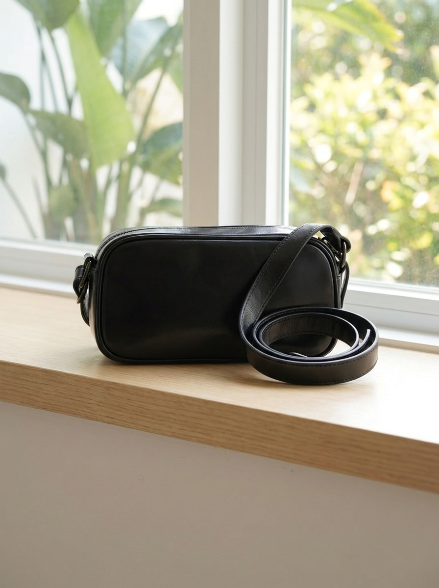 Women's Rivet Crossbody Bag - Lightweight Moto Shoulder Purse