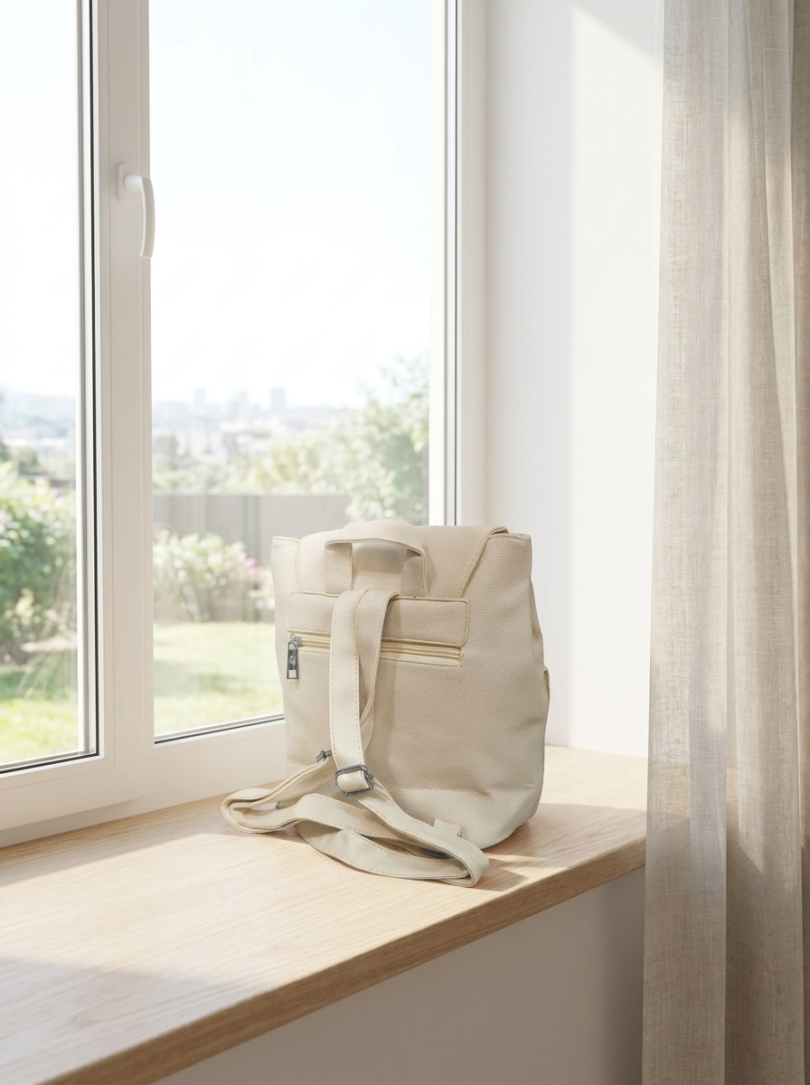 Classic Multi-Pocket Everyday Backpack | Lightweight Faux Leather Rucksack & Travel Daypack