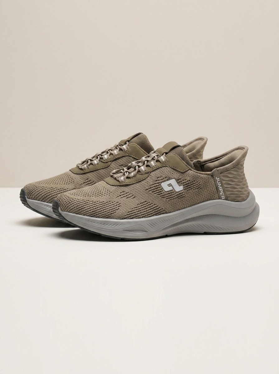 Men's Breathable Knit Slip-On Sneakers – Lightweight Cushioned Walking Shoes