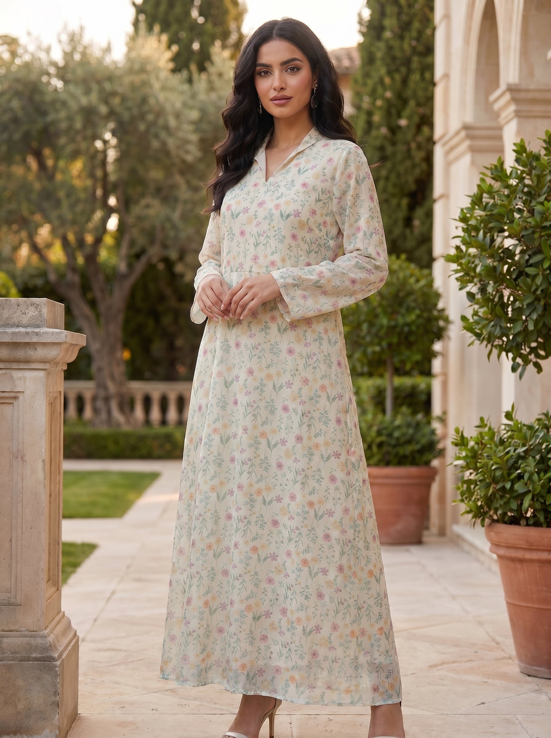 pastel kaftan dress Where contemporary styles blend seamlessly with timeless tradition! This pastel kaftan with mirror lace detailing is the perfect blend of style and soul. Only at Lenso Designer redefining ethnic wear.