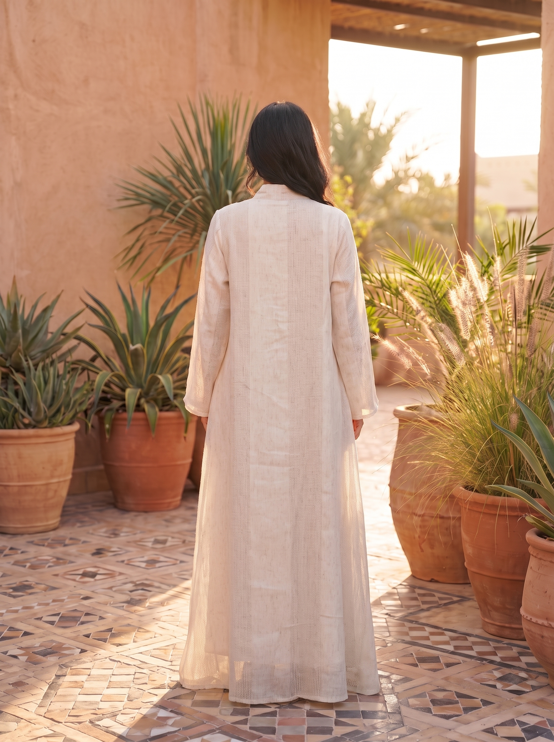 Women's Luxury Embellished Mesh Kaftan Maxi Dress with Sequin Leaf Embroidery