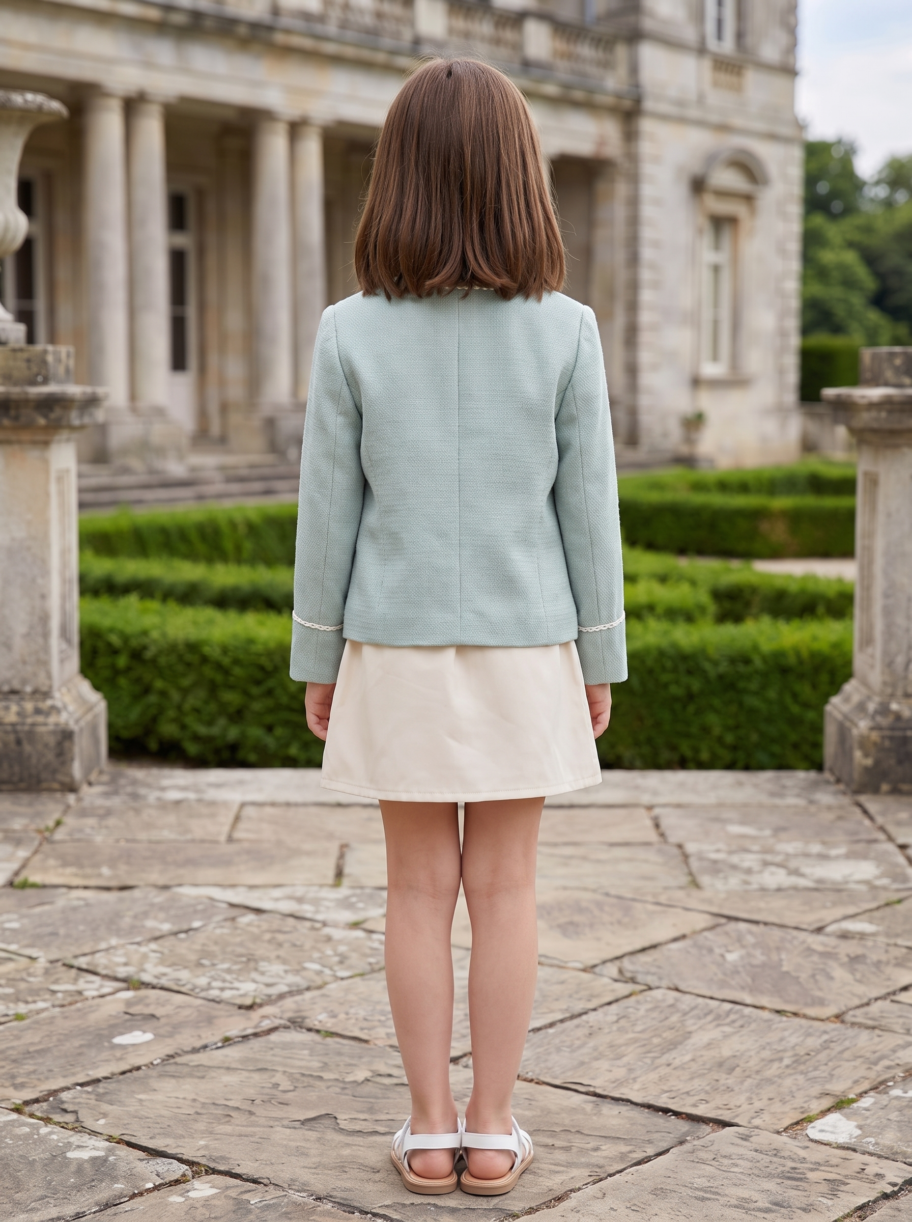 Girls 3-Piece Blazer Dress Set – Tailored Jacket, Button Shirt & A-Line Dress | 2 Colors