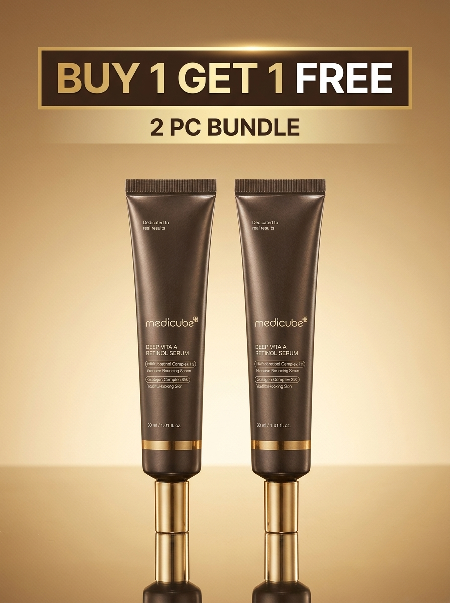 Medicube Deep Vita A Retinol Serum 2-Piece Bundle - Buy 1 Get 1 Free – 2 x 30ml