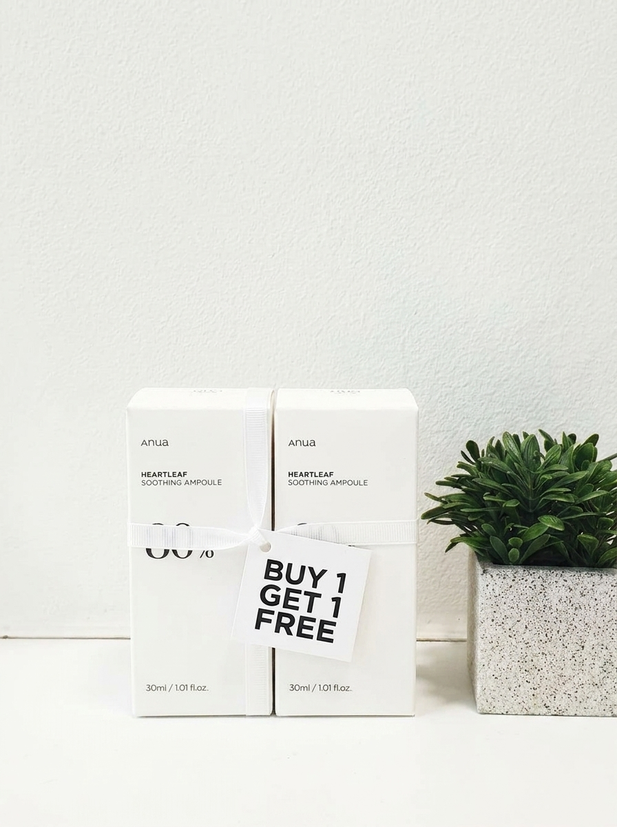 Anua Heartleaf 80 Soothing Ampoule 30ml – Buy 1 Get 1 Free Bundle