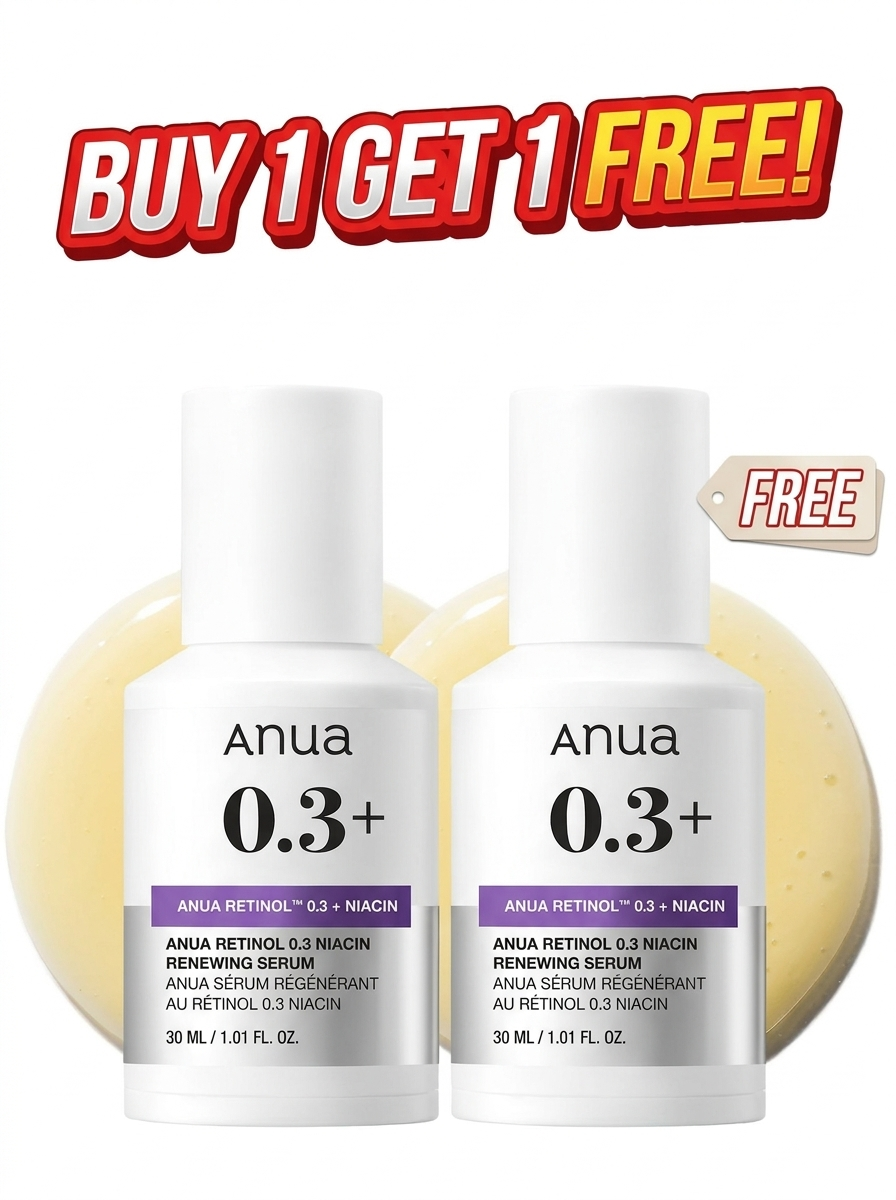 Anua Retinol 0.3 + Niacin Renewing Serum 30ml – Buy 1 Get 1 Free Bundle