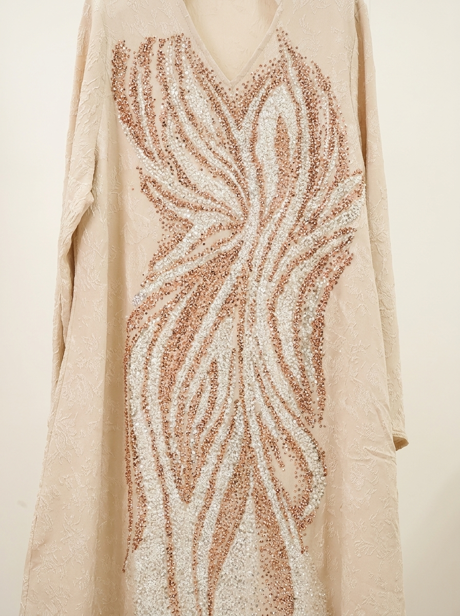 Luxury Beaded Moroccan Kaftan Dress for Women