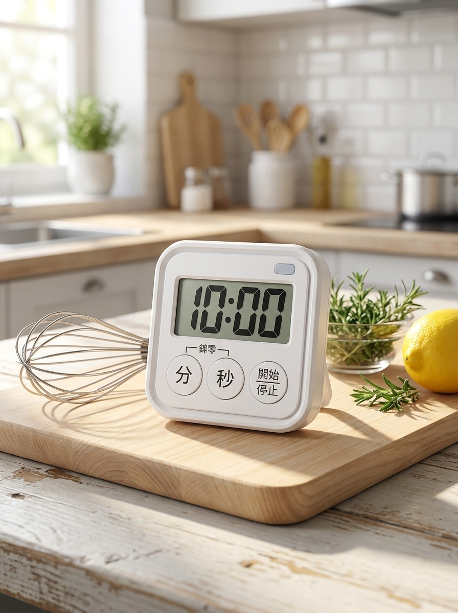 Magnetic Digital Kitchen Timer with Large LCD Display & Kickstand | Portable Minimalist Desk & Cooking Countdown Timer for Baking, Study & Fitness