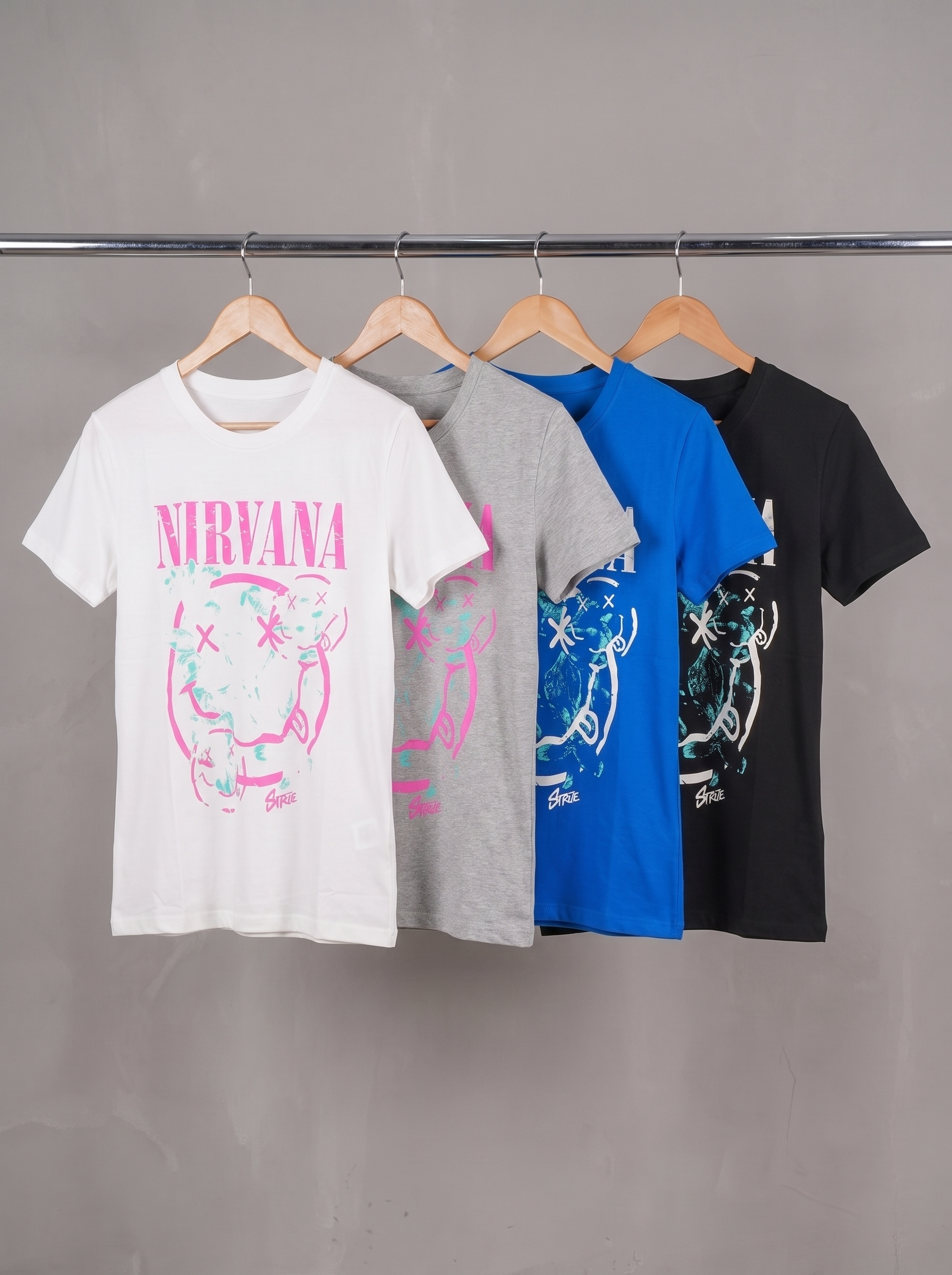 Women’s Nirvana Graphic T-Shirt 4-Pack Bundle – Casual Crewneck Tees
