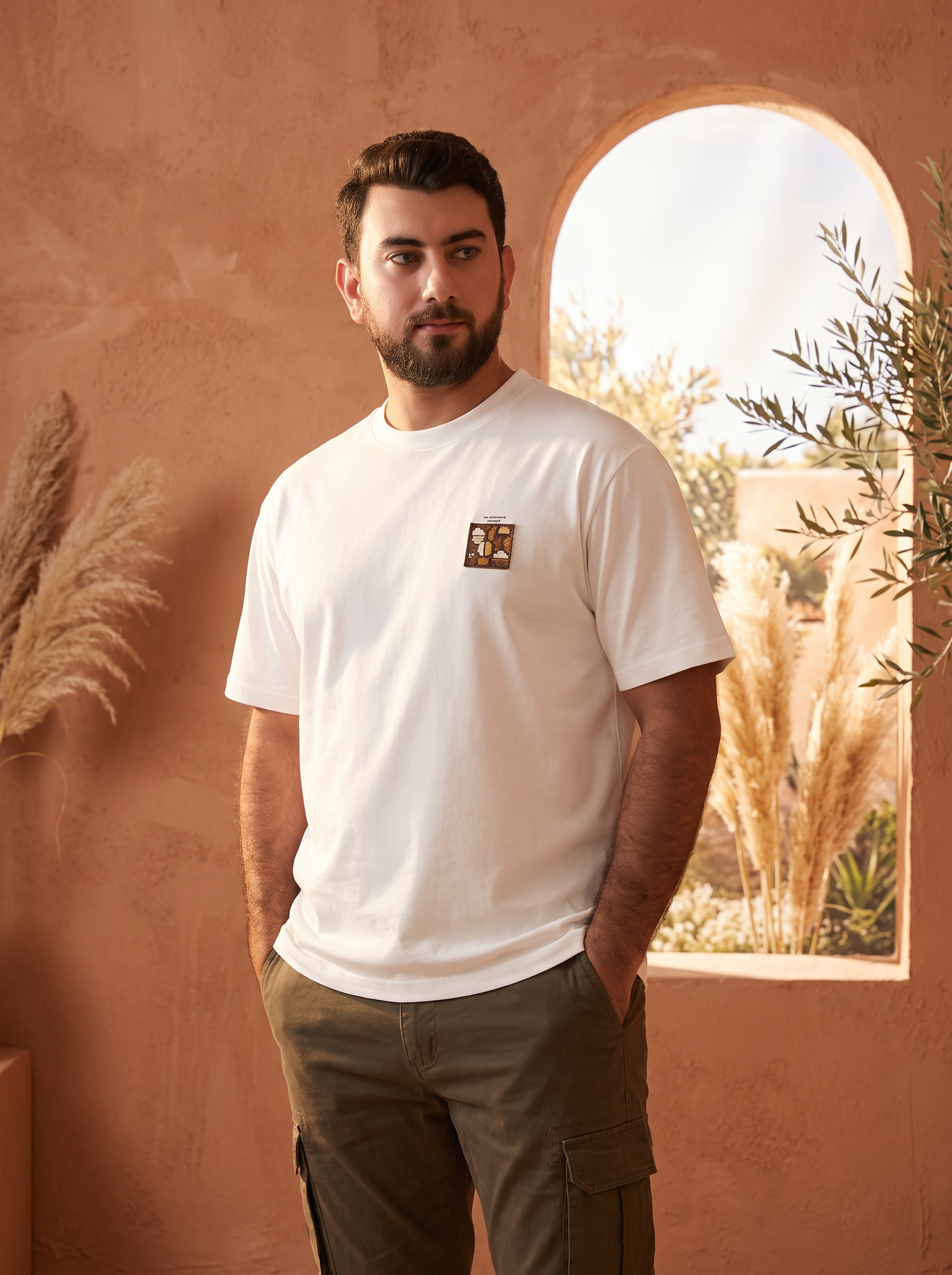 Men's 4-Piece Casual Printed T-Shirt Set – Short Sleeve Crew Neck
