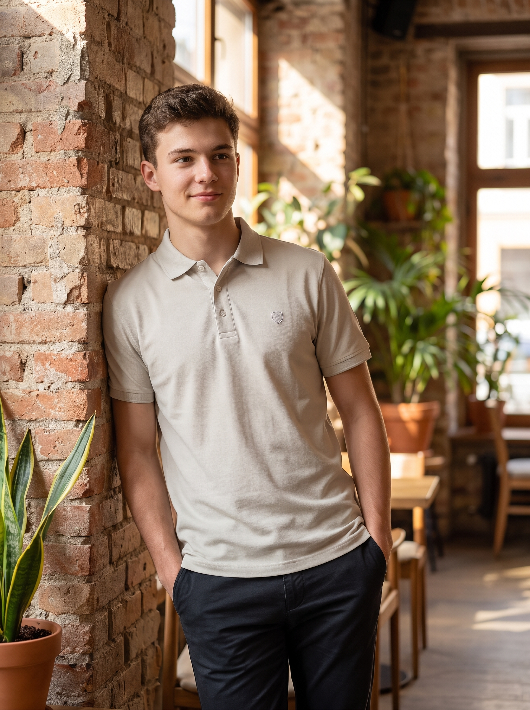 Fervoro Men’s Classic Fit Short-Sleeve Polo Shirt – Premium Cotton Blend Casual
