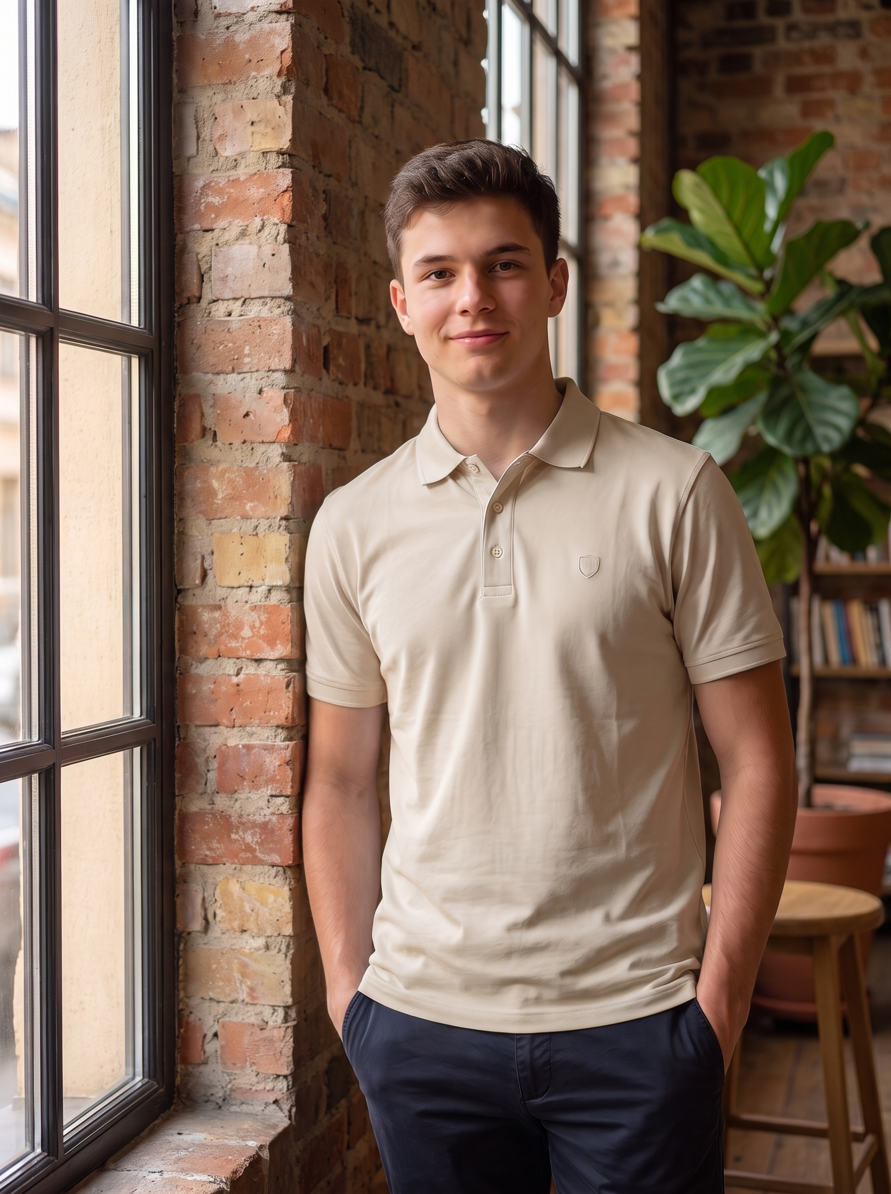 Fervoro Men’s Classic Fit Short-Sleeve Polo Shirt – Premium Cotton Blend Casual