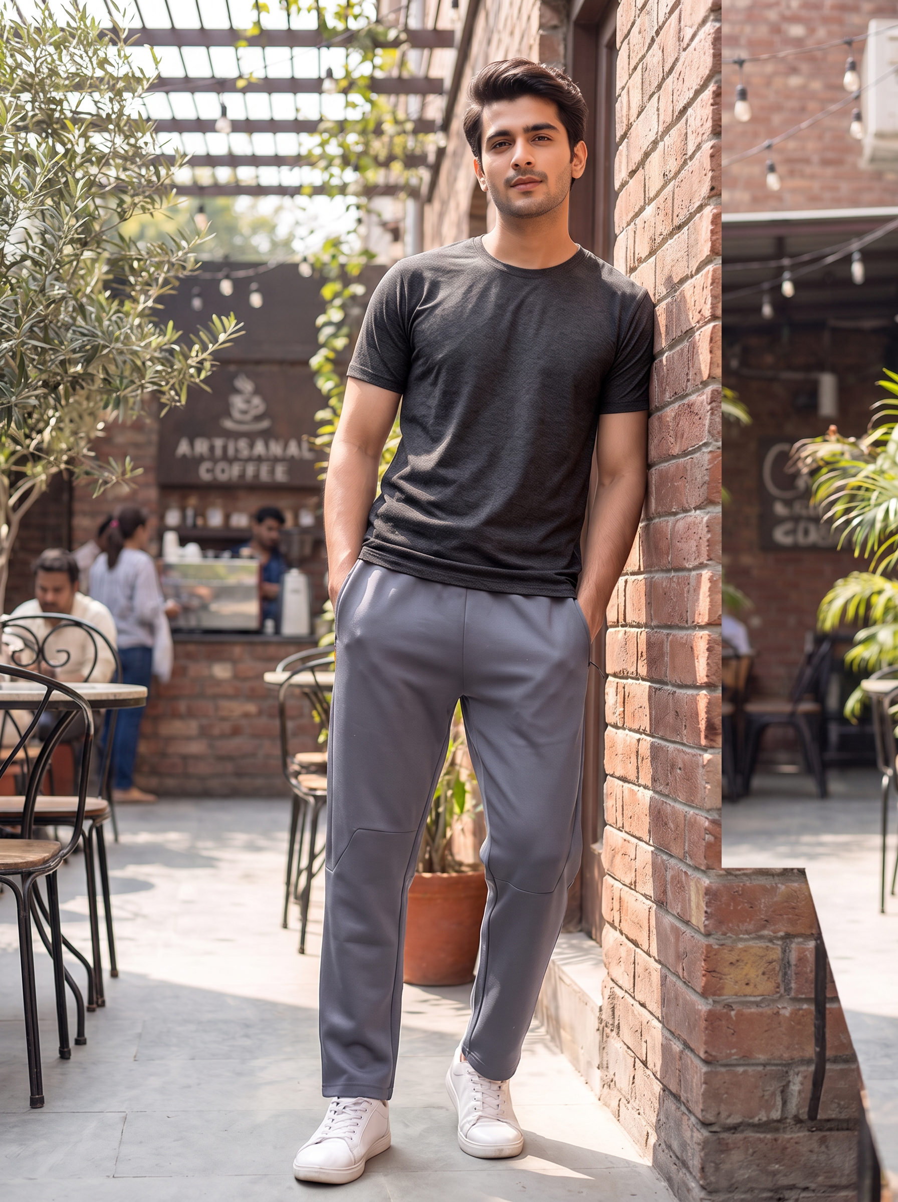 Men’s Athletic Jogger Pants – Casual Sport Sweatpants with Zipper Pockets