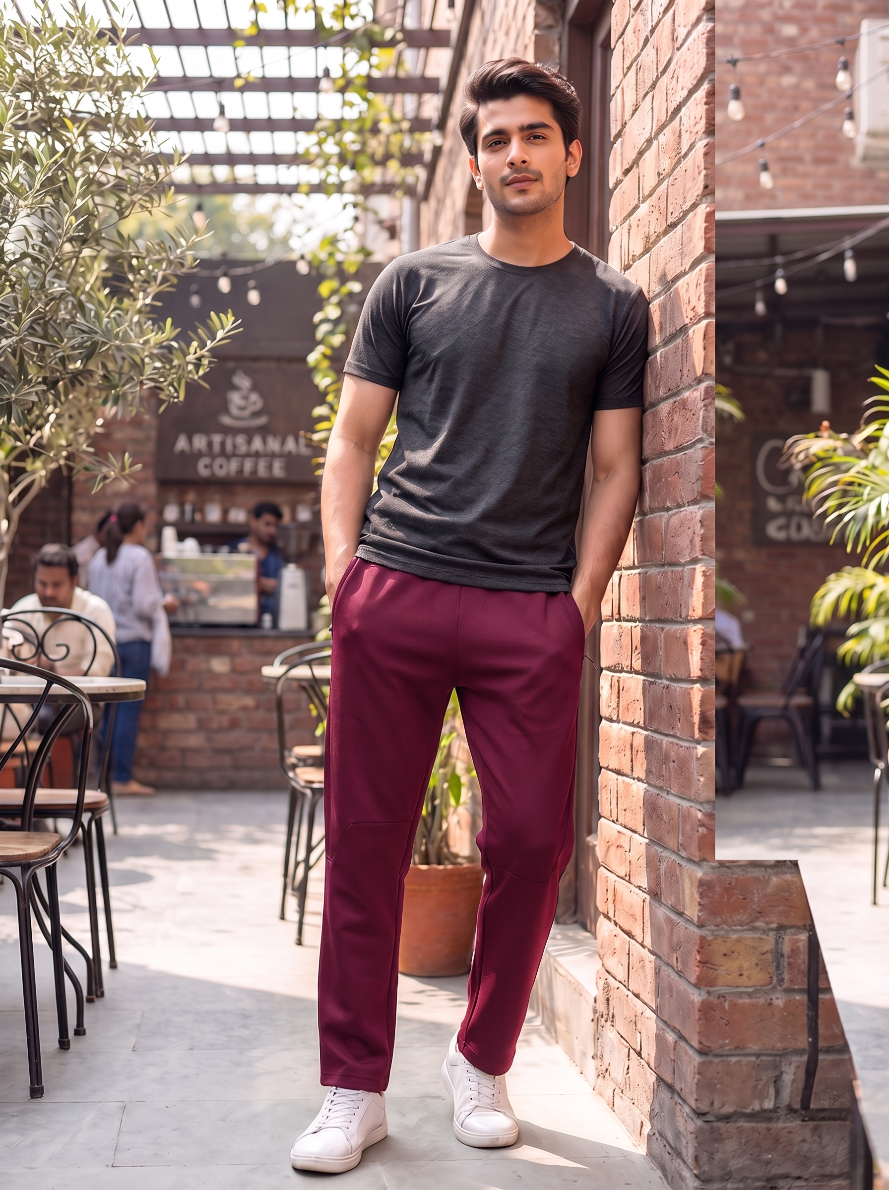 Men’s Athletic Jogger Pants – Casual Sport Sweatpants with Zipper Pockets
