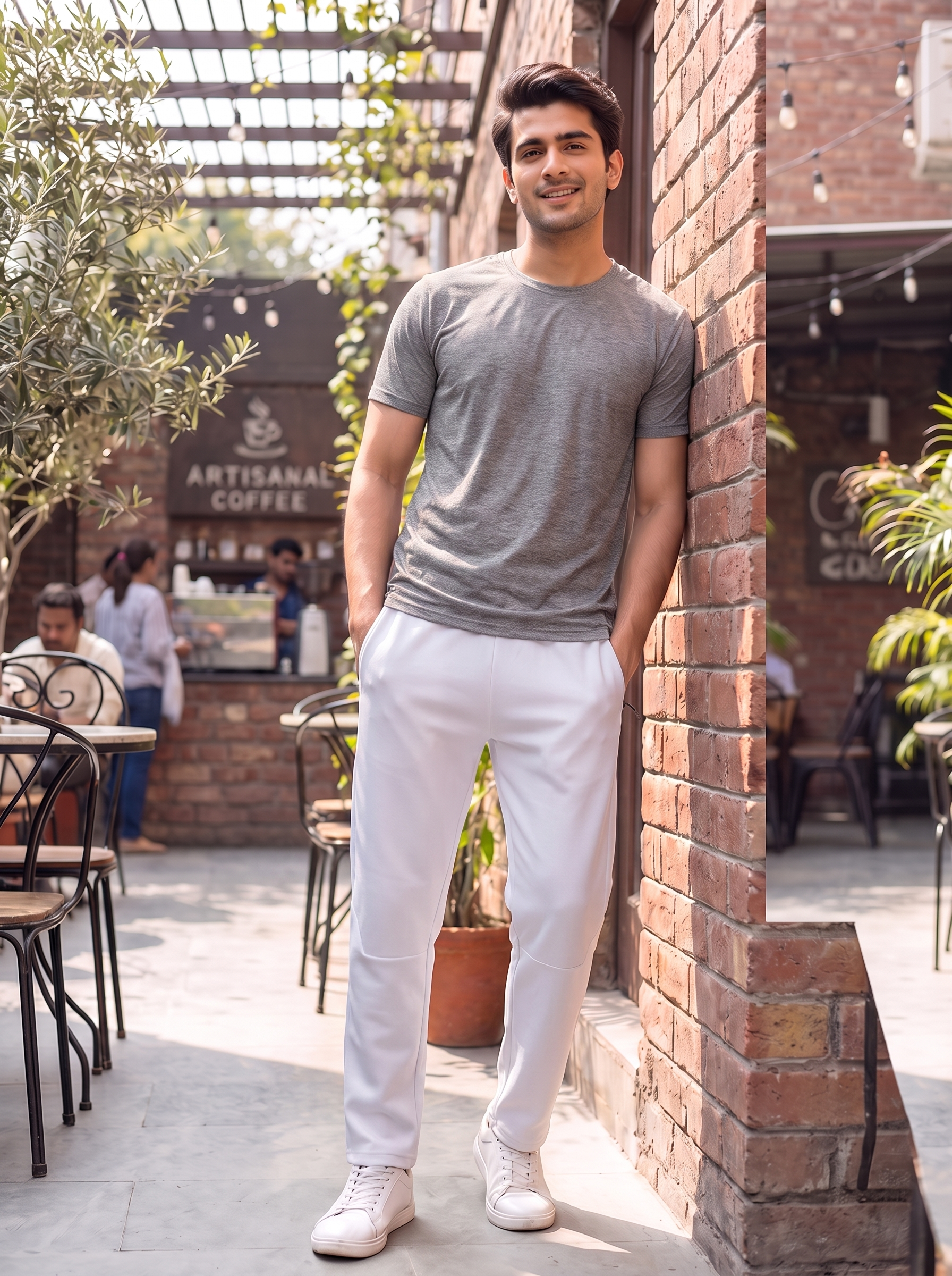 Men’s Athletic Jogger Pants – Casual Sport Sweatpants with Zipper Pockets