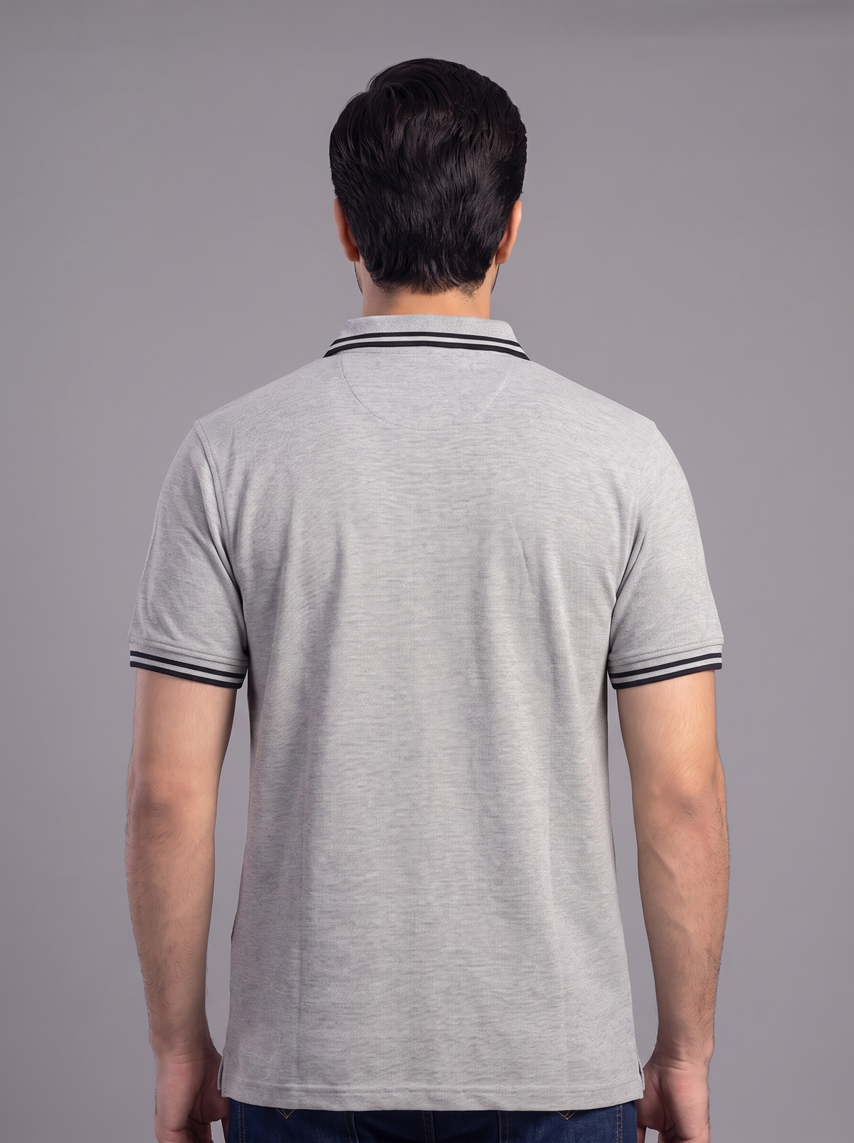 Men’s Contrast Tipped Polo Shirt – Classic Short Sleeve Top