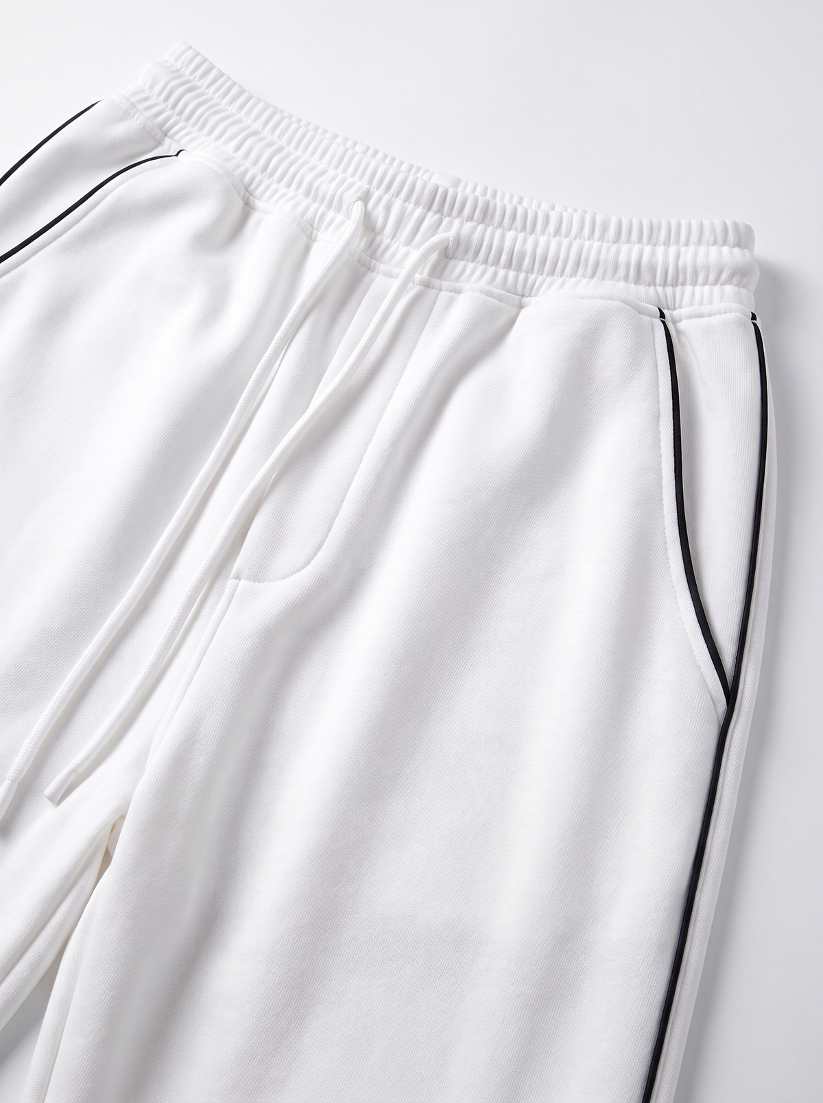Men’s Piping Detail Track Pants – Casual Athletic Joggers with Drawstring Waist