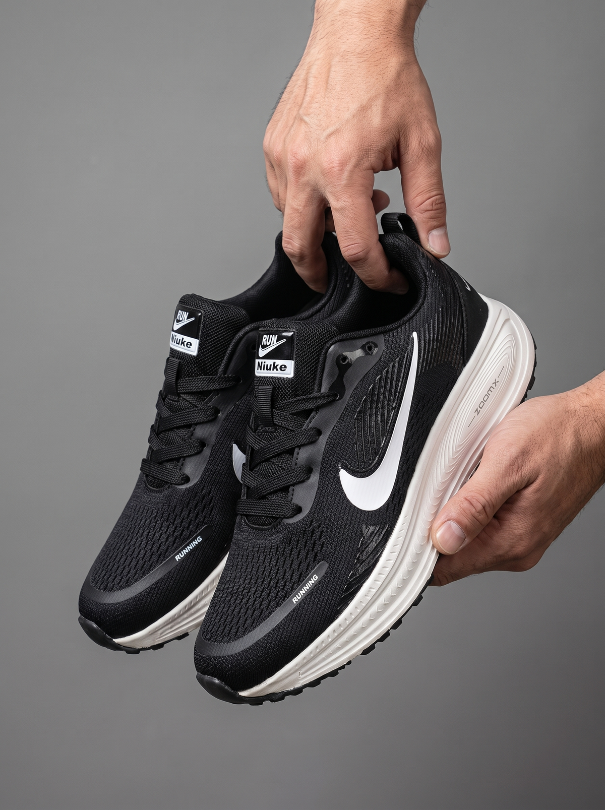 Men’s Athletic Cushion-Sole Running Shoes – Lightweight Breathable Sports Sneakers