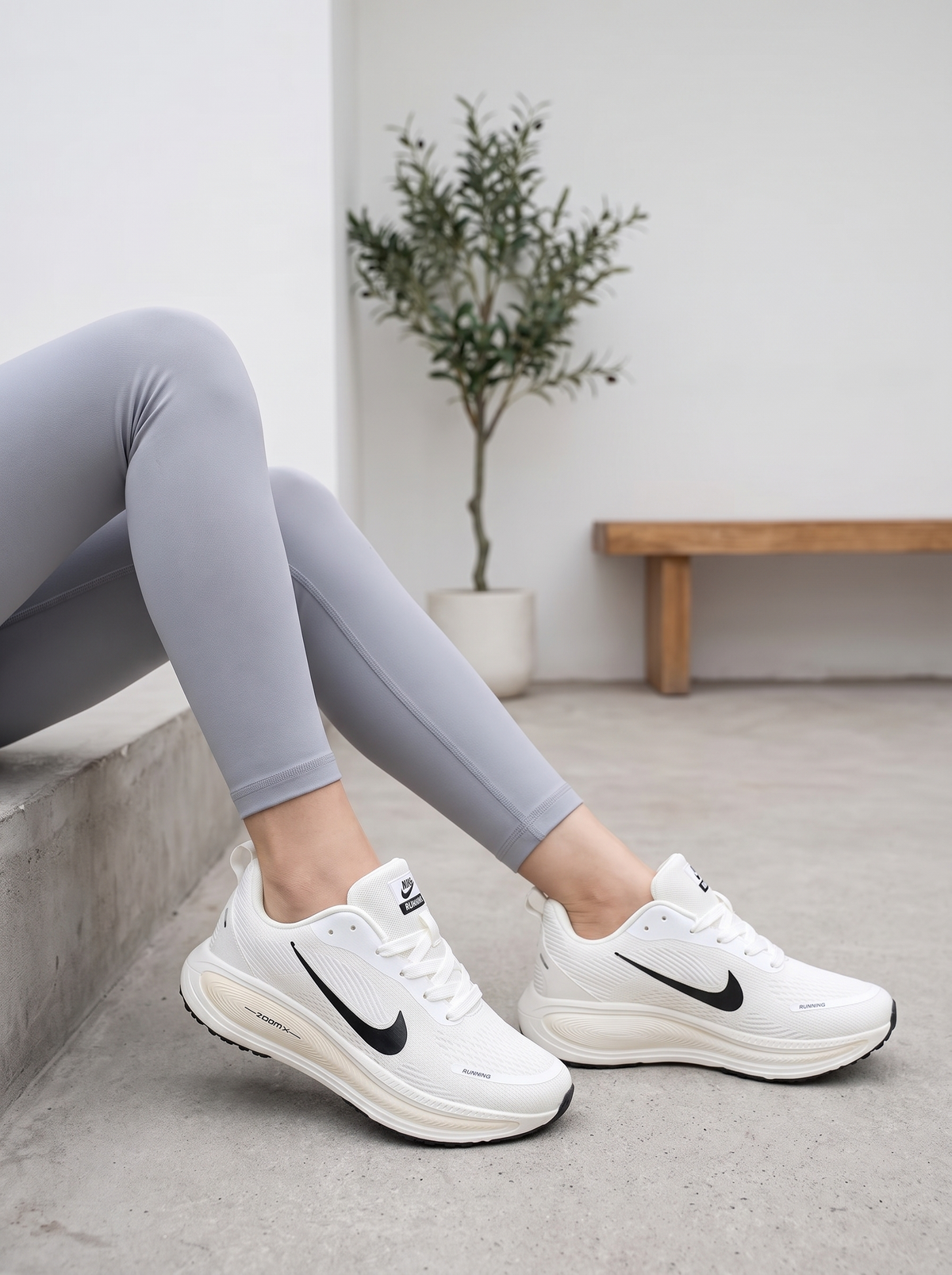 Women’s Athletic Cushion-Sole Running Shoes – Lightweight Breathable Sports Sneakers