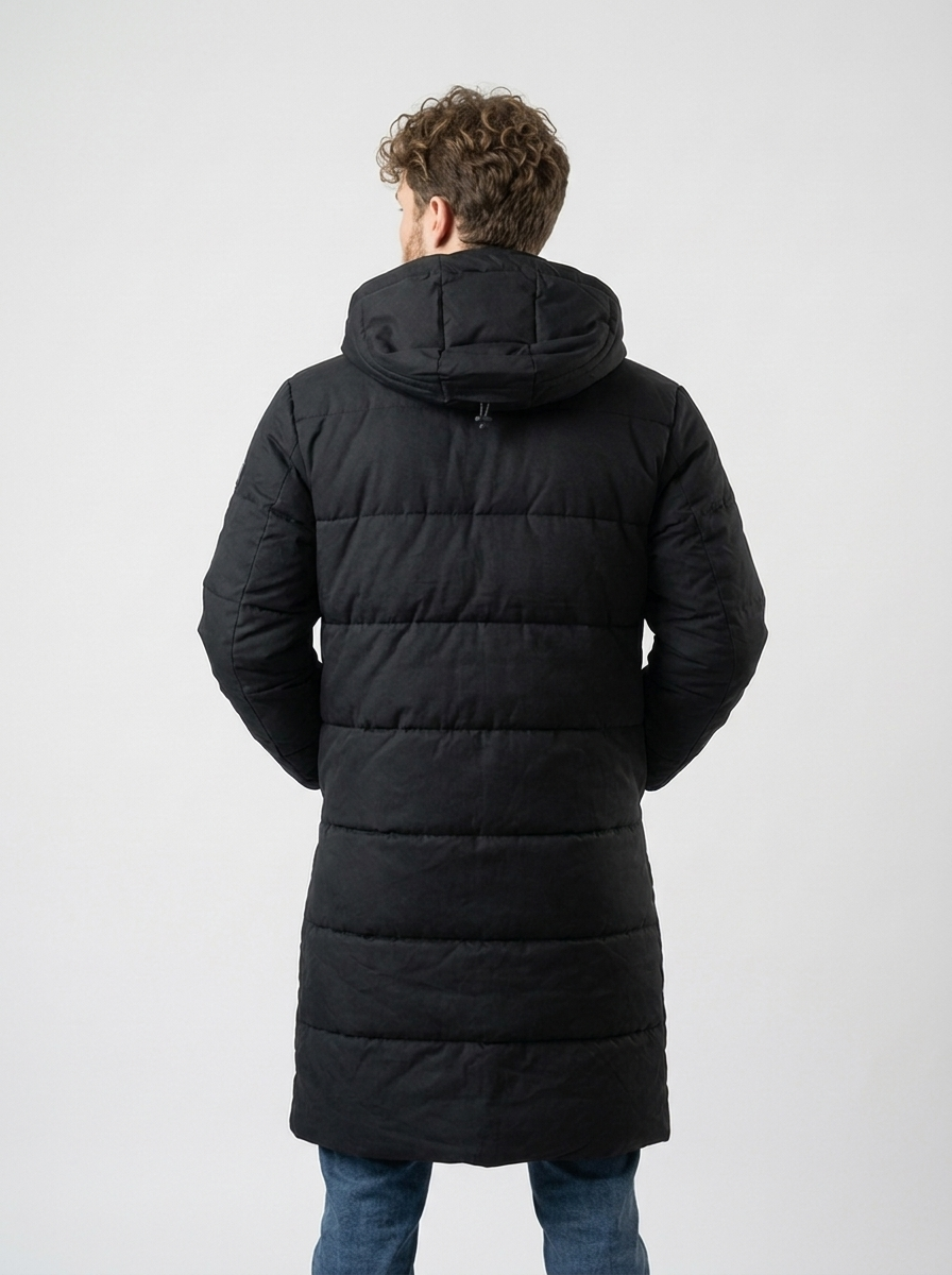 Men's Long Puffer Jacket - Finelook