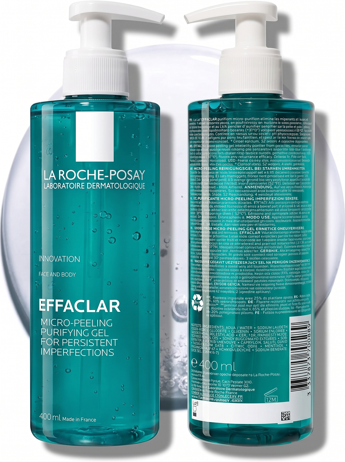 La Roche-Posay Effaclar Micropeeling Cleansing Gel with Salicylic Acid For Oily Skin 400ml