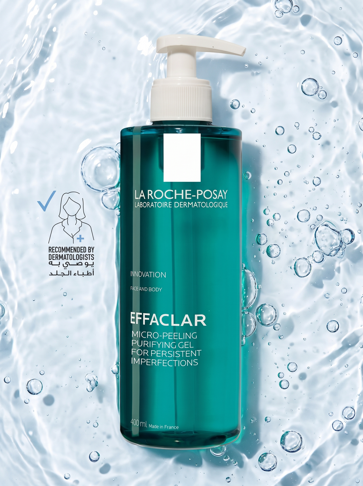 La Roche-Posay Effaclar Micropeeling Cleansing Gel with Salicylic Acid For Oily Skin 400ml