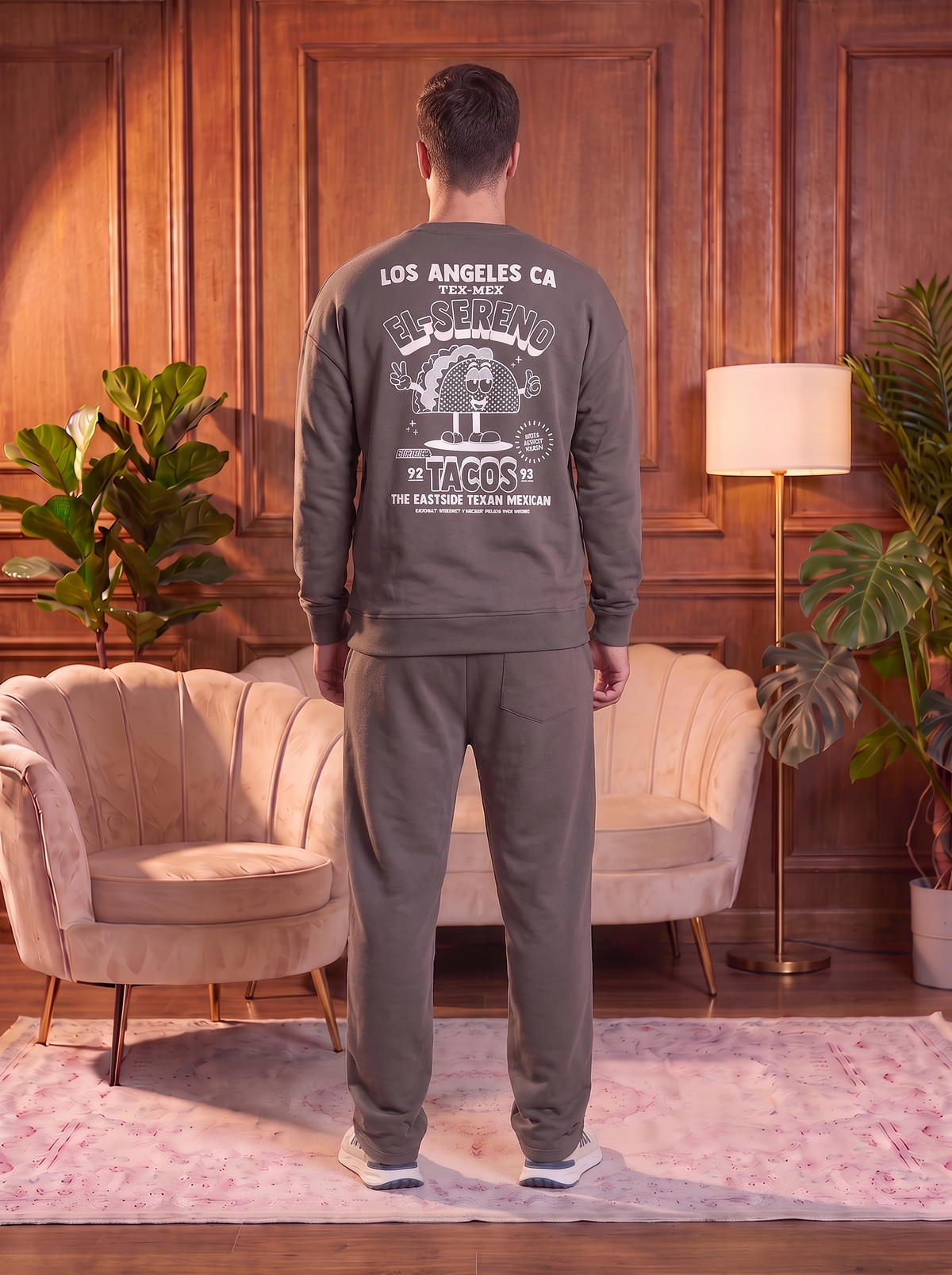 Men’s Premium Fleece Sweatshirt & Jogger Set – Soft Comfort Wear