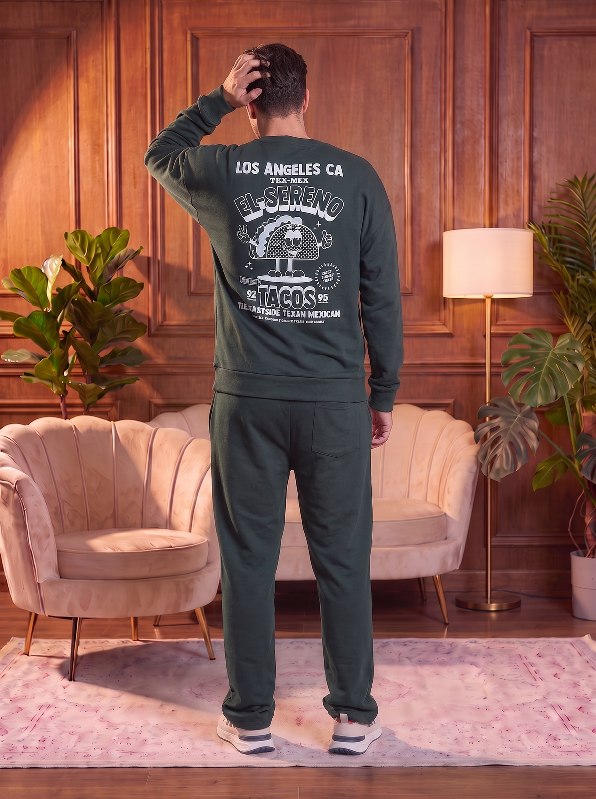 Men’s Premium Fleece Sweatshirt & Jogger Set – Soft Comfort Wear