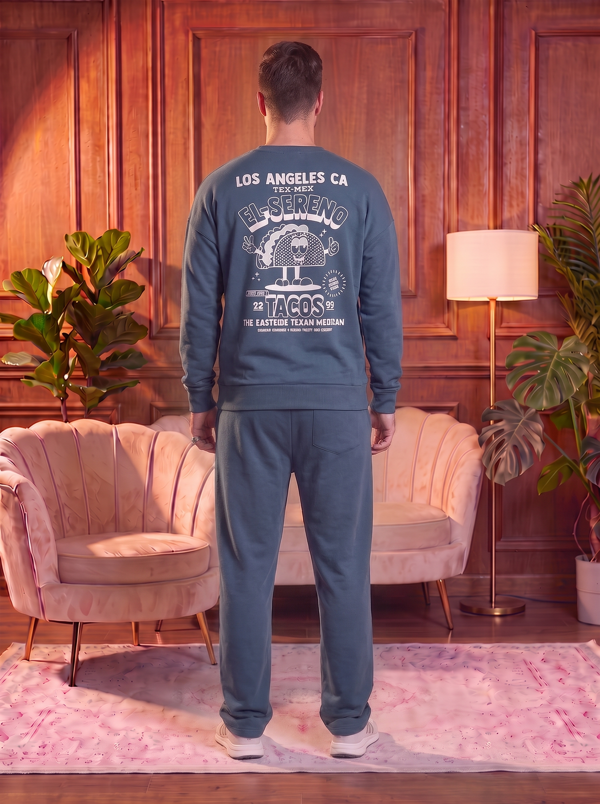 Men’s Premium Fleece Sweatshirt & Jogger Set – Soft Comfort Wear