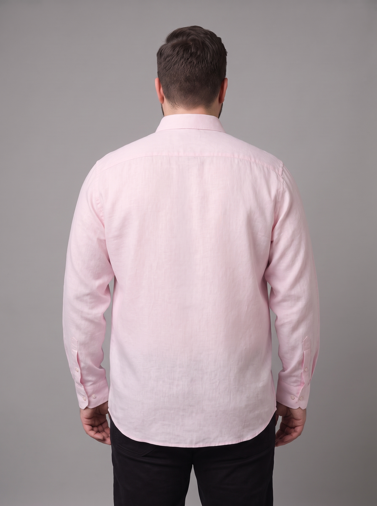 Men's Button-Down Long Sleeve Shirt – Lightweight Cotton-Linen Casual Shirt