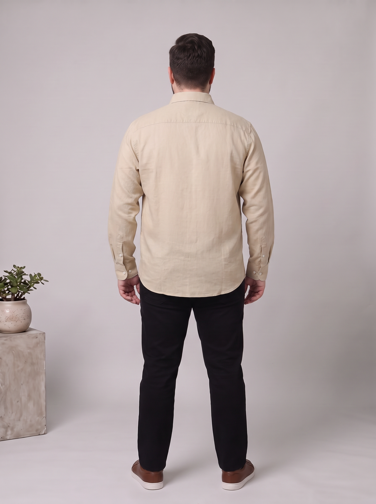 Men's Long Sleeve Shirt – Lightweight Casual Button-Down