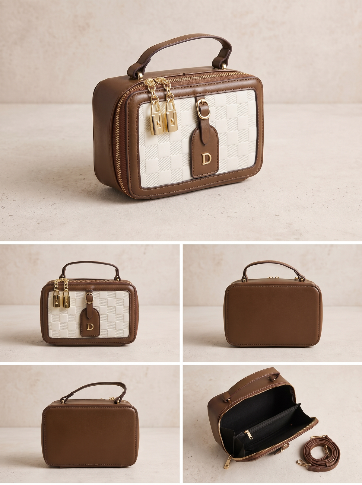 Chic Structured Crossbody Small Size Bag - Printed