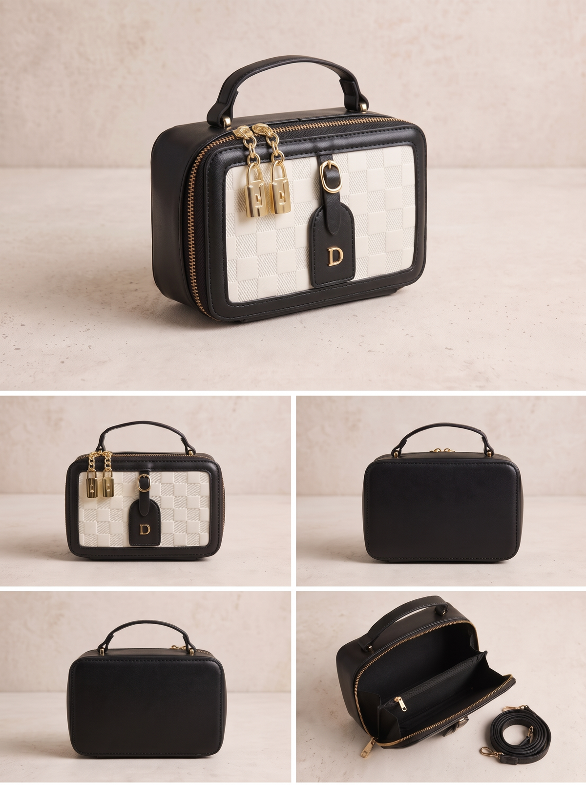Chic Structured Crossbody Small Size Bag - Printed
