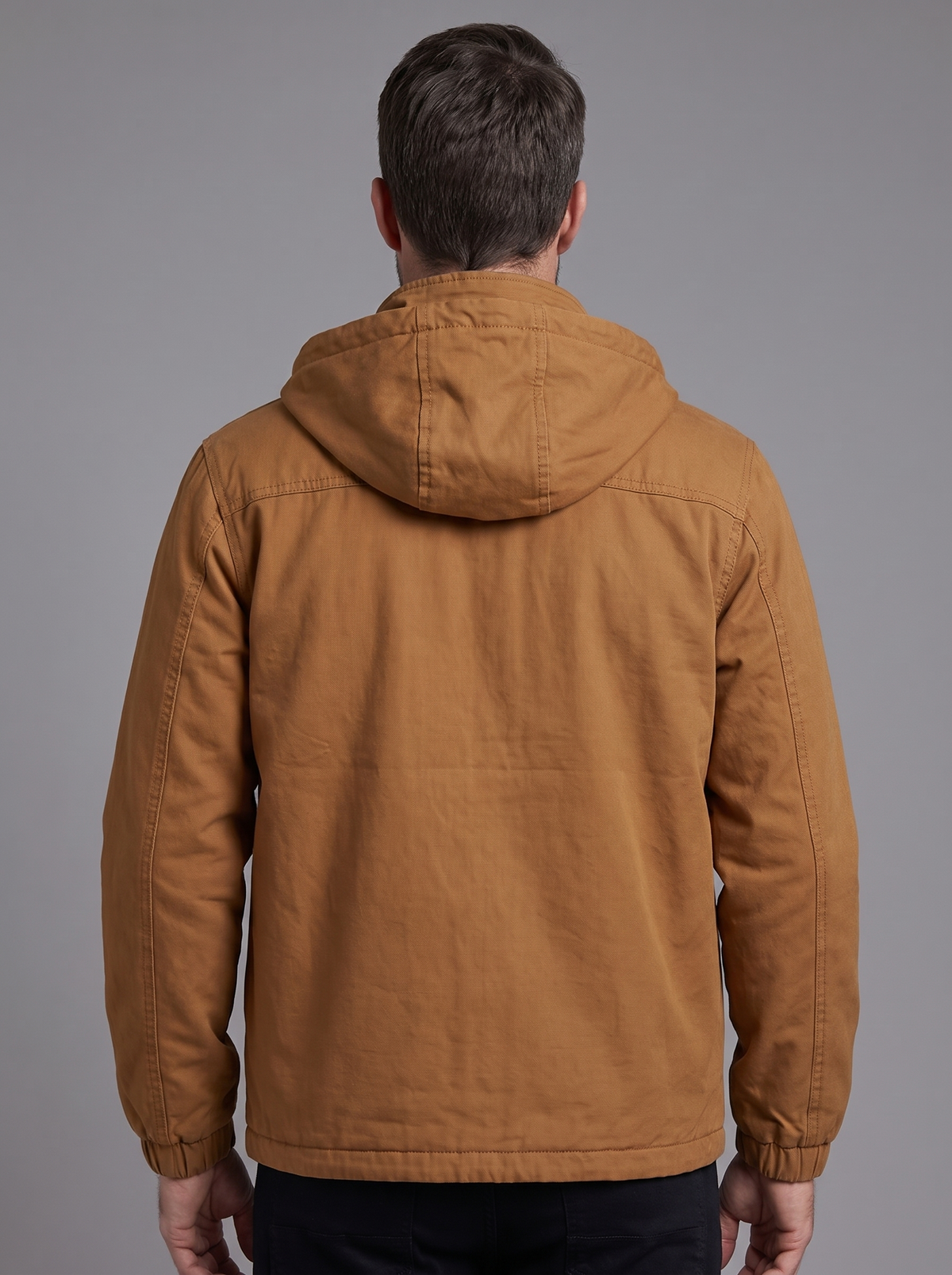Men’s Casual Hooded Jacket – Classic Full-Zip Outerwear
