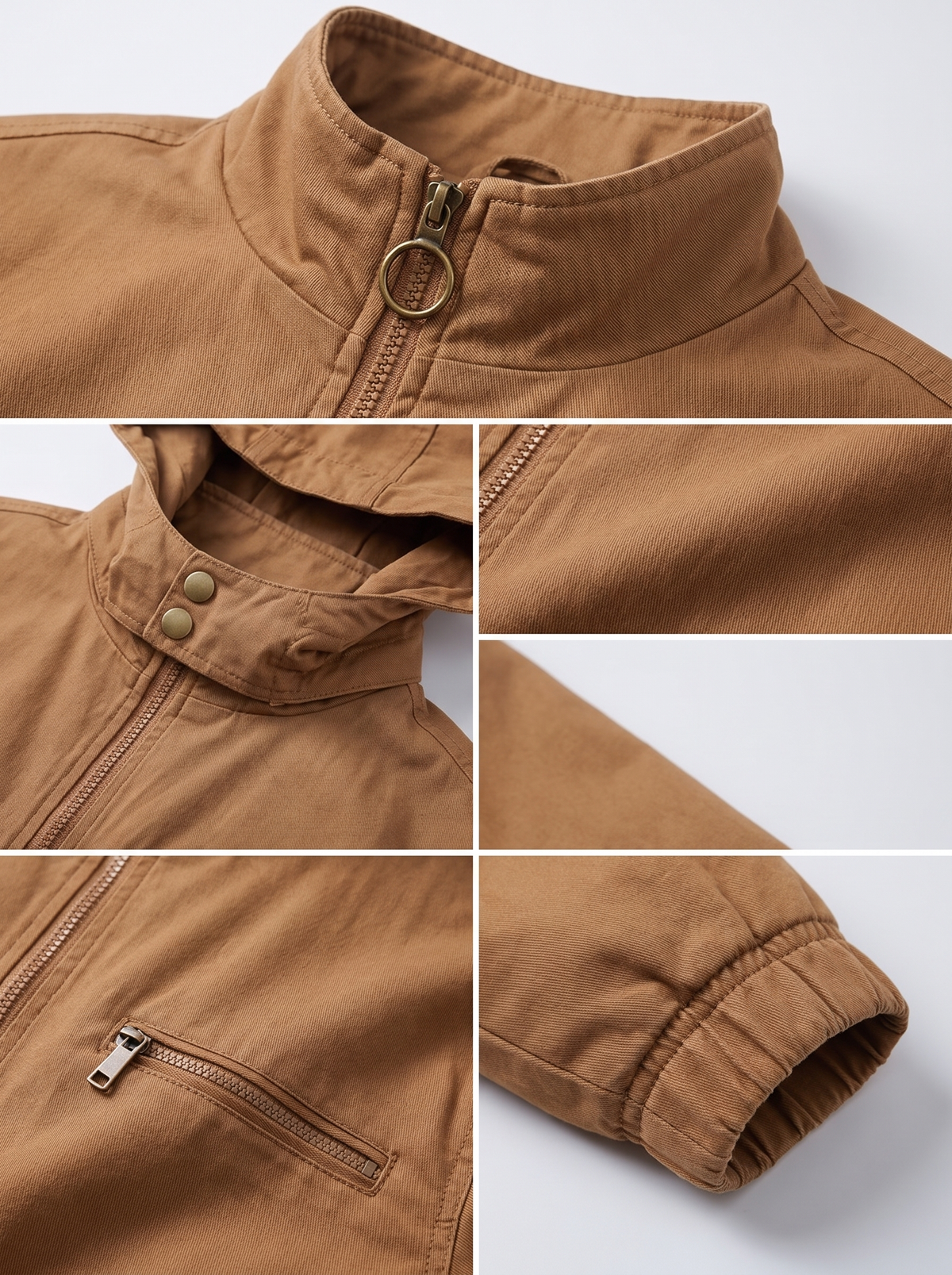 Men’s Casual Hooded Jacket – Classic Full-Zip Outerwear