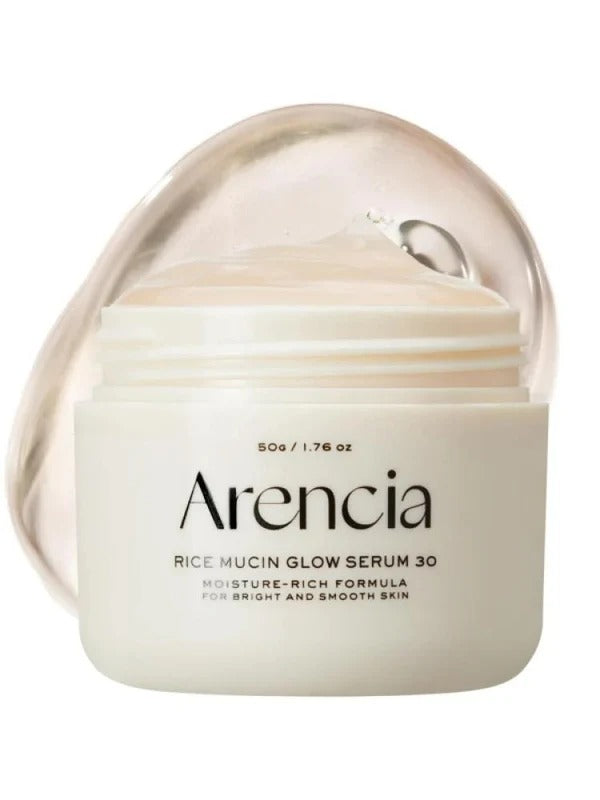 ARENCIA Rice Mochi Cleanser & Rice Mucin Flow Glow Serum