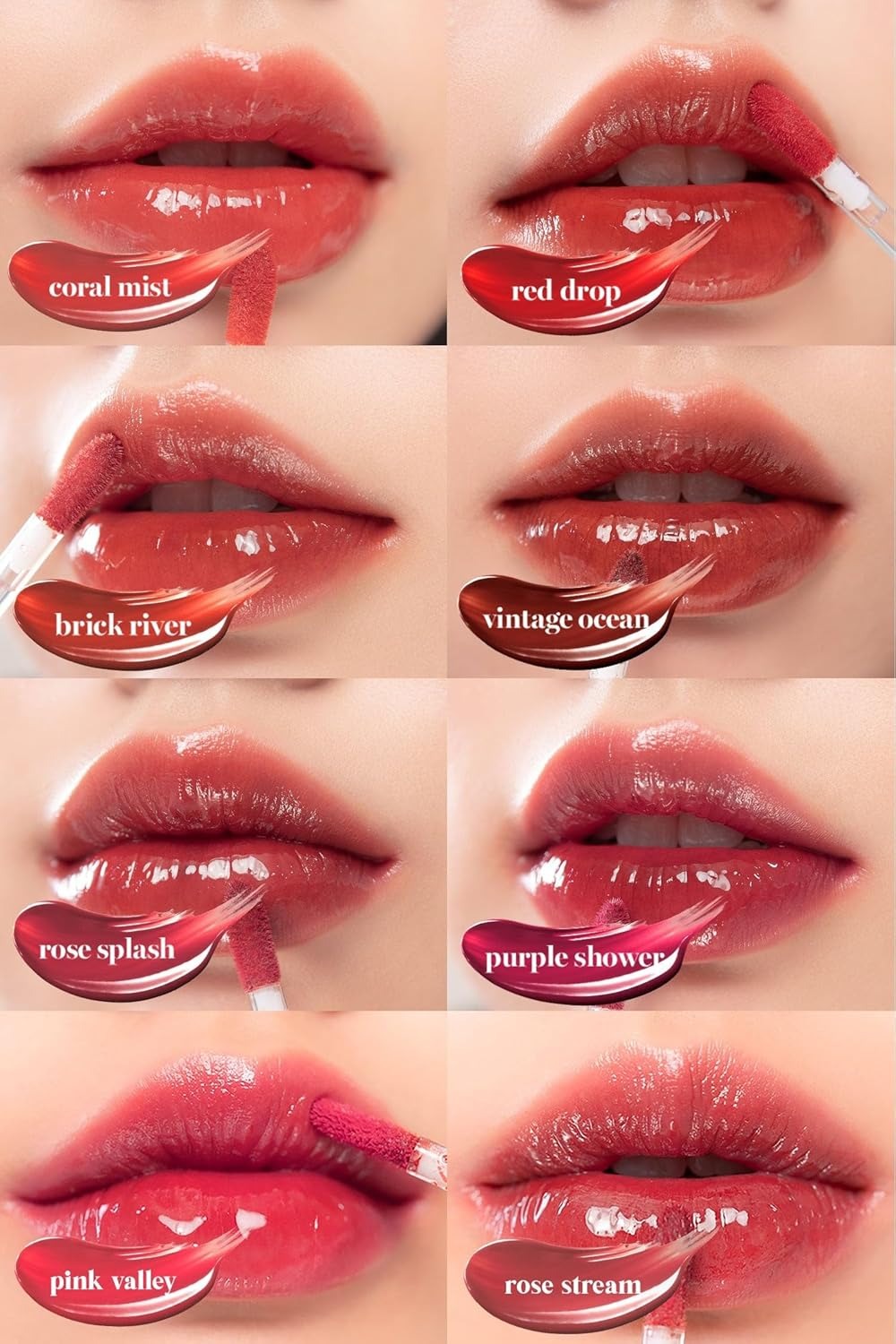 rom&nd Glasting Water Tint 8 colors.